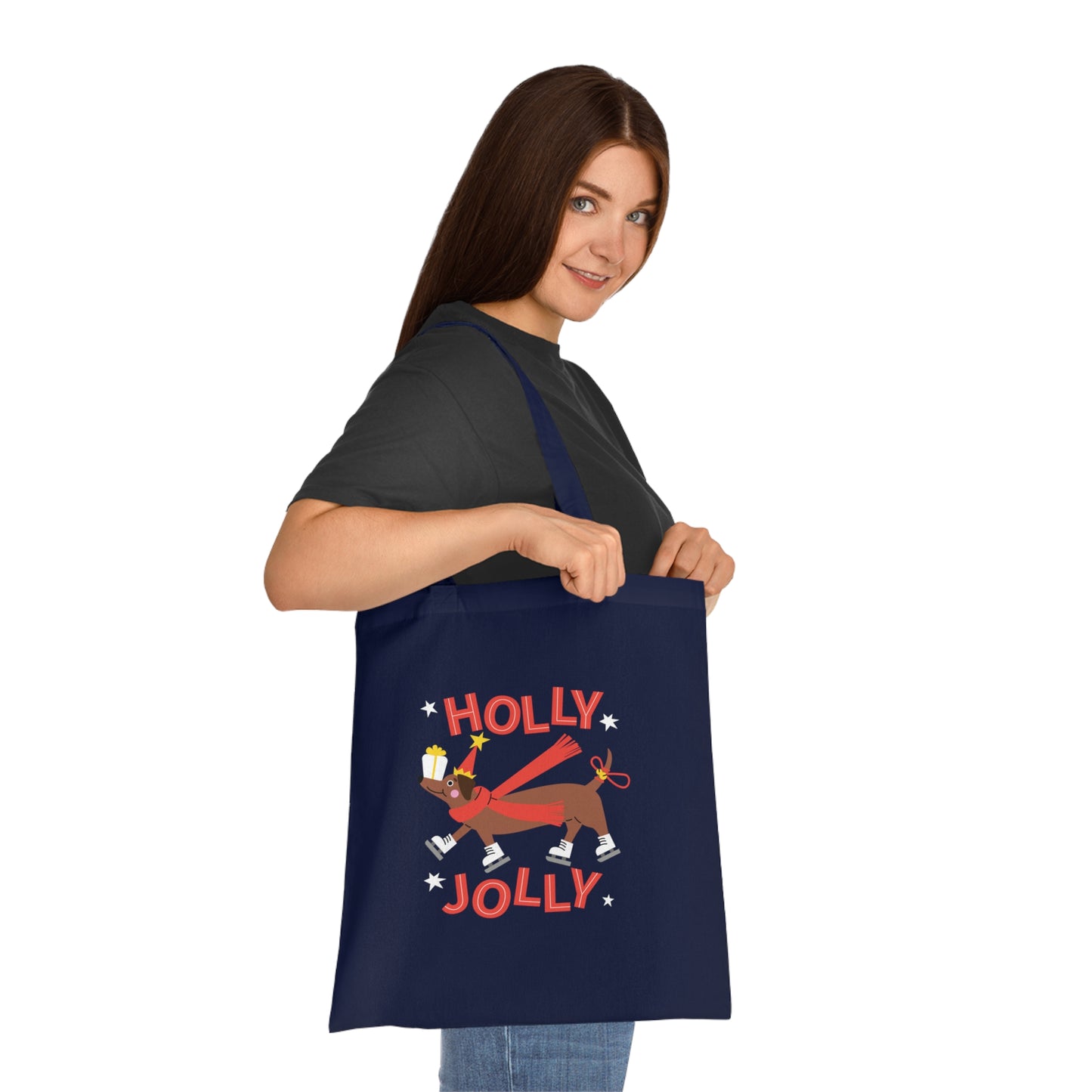 Holly Jolly Cotton Tote