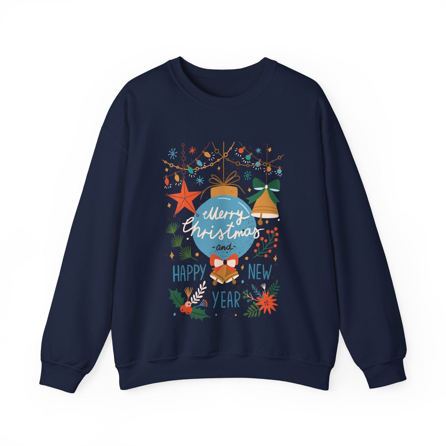 Merry Christmas & happy new year  Unisex Heavy Blend™ Crewneck Sweatshirt