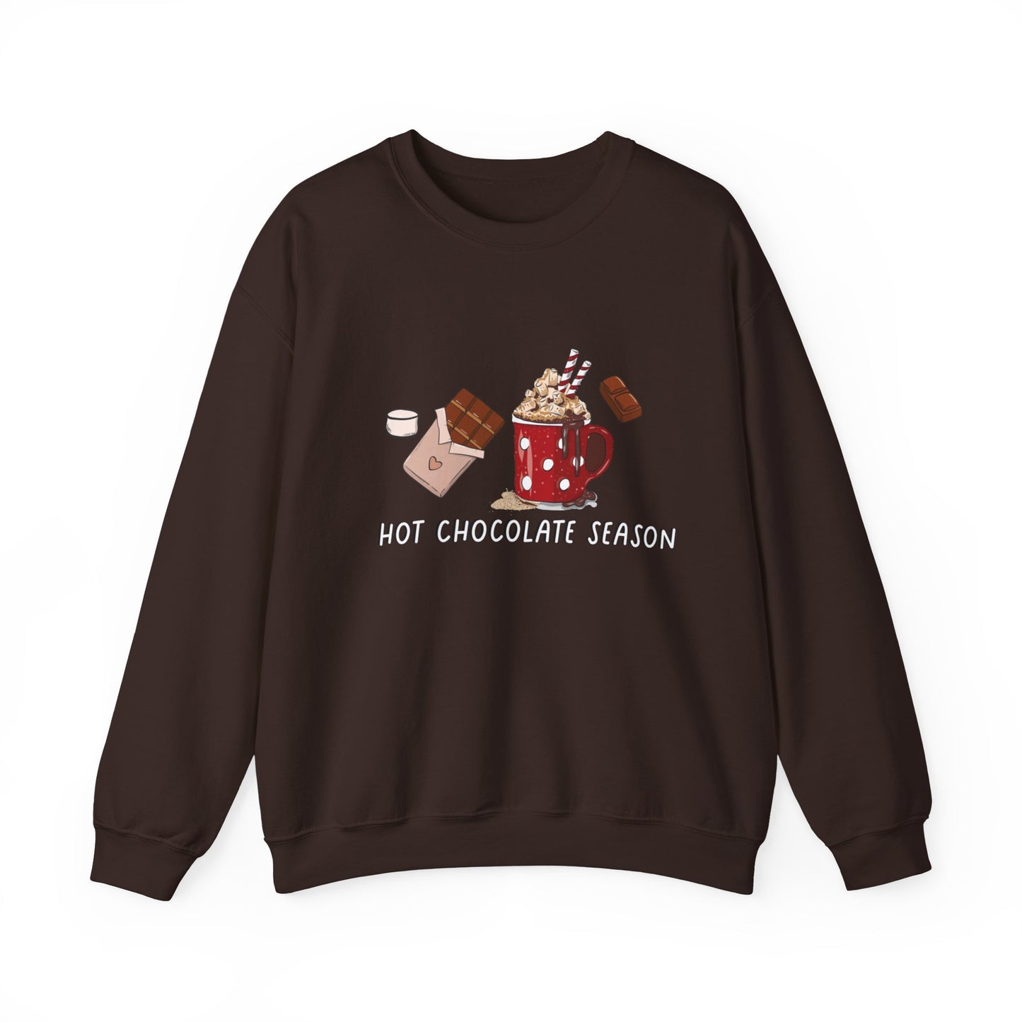 Hot Chocolate Season Unisex Heavy Blend™ Crewneck Sweatshirt