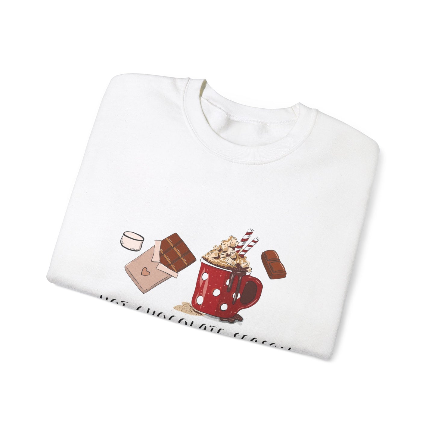 Hot Chocolate Season Unisex Heavy Blend™ Crewneck Sweatshirt