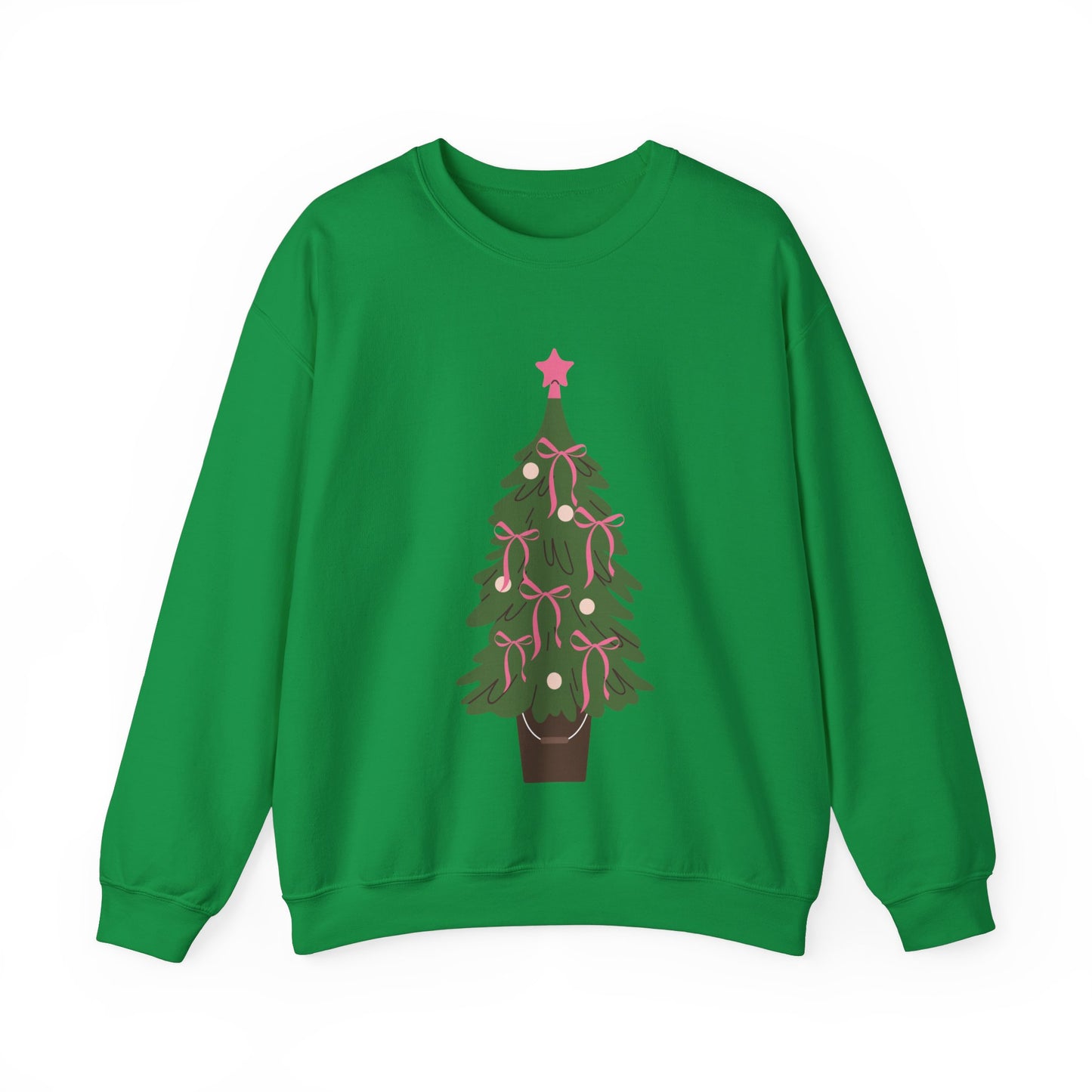 Bow Christmas Tree Unisex Heavy Blend™ Crewneck Sweatshirt