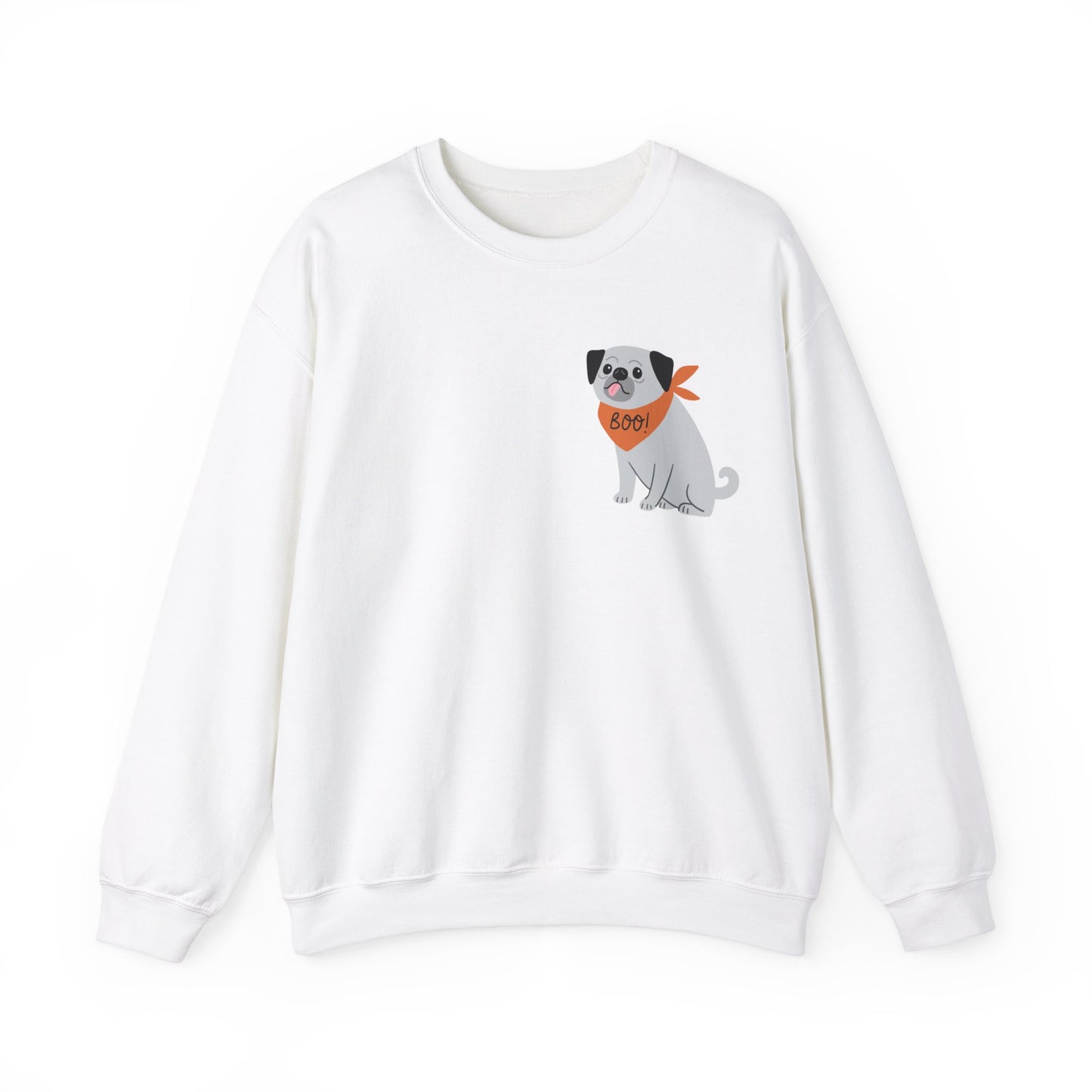 Boo Dog with bandana Unisex Heavy Blend™ Crewneck Sweatshirt