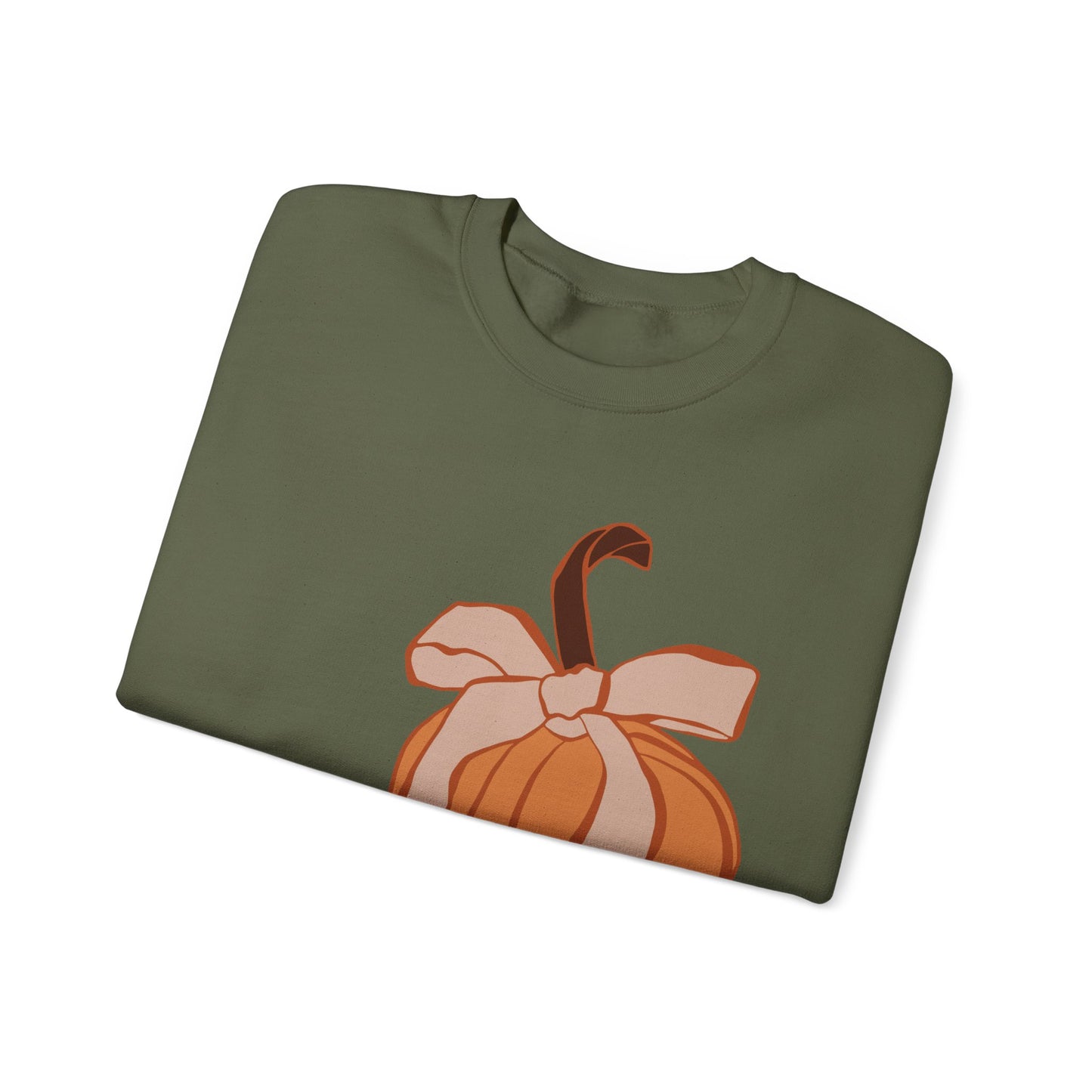 Pumpkin Bow Unisex Heavy Blend™ Crewneck Sweatshirt