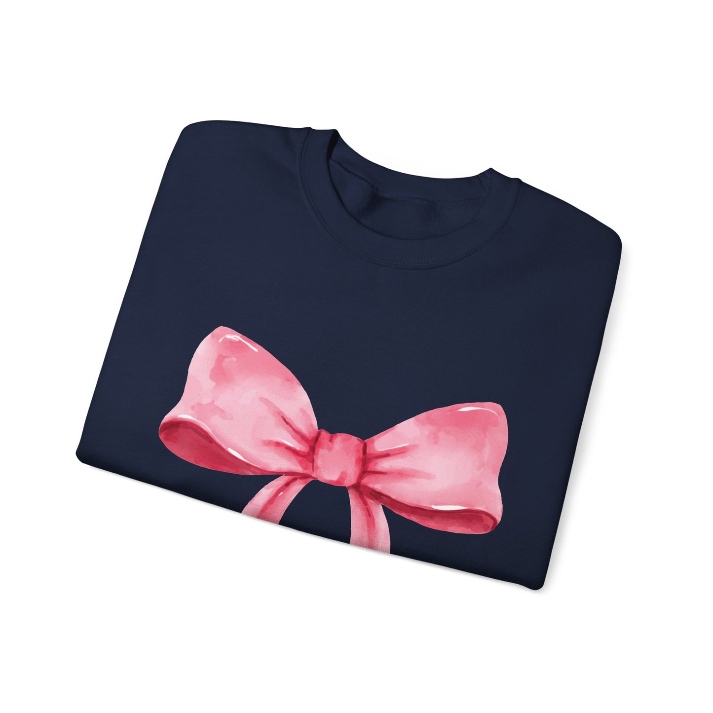 Big pink Bow Unisex Heavy Blend™ Crewneck Sweatshirt