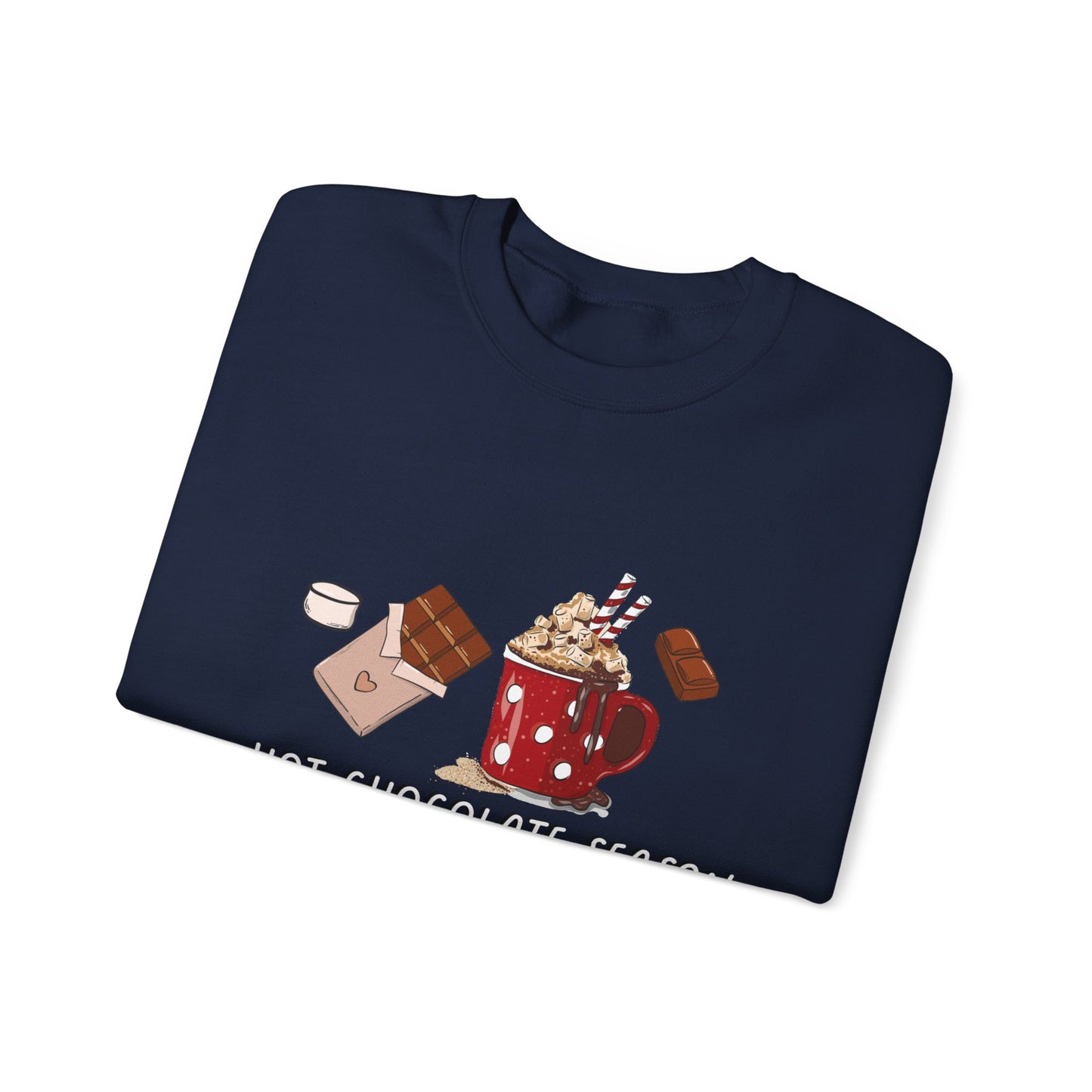 Hot Chocolate Season Unisex Heavy Blend™ Crewneck Sweatshirt