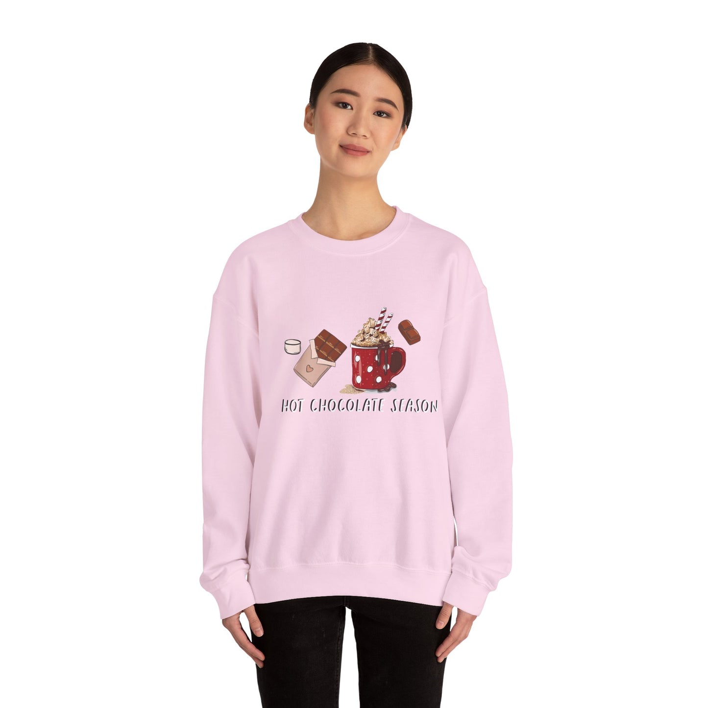 Hot Chocolate Season Unisex Heavy Blend™ Crewneck Sweatshirt