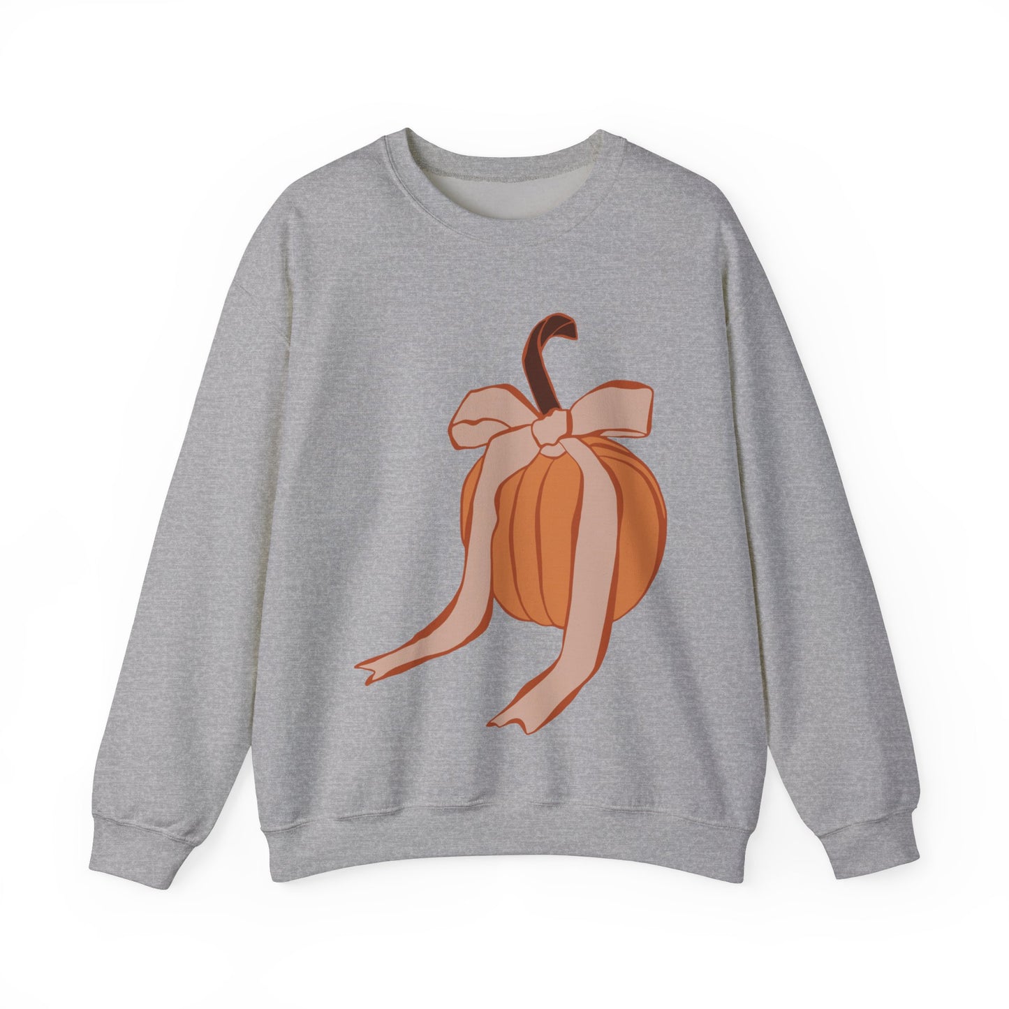 Pumpkin Bow Unisex Heavy Blend™ Crewneck Sweatshirt