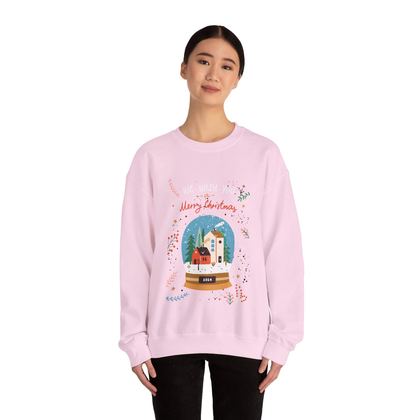 Merry Christmas Snow globe  Unisex Heavy Blend™ Crewneck Sweatshirt