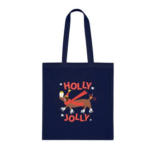 Holly Jolly Cotton Tote