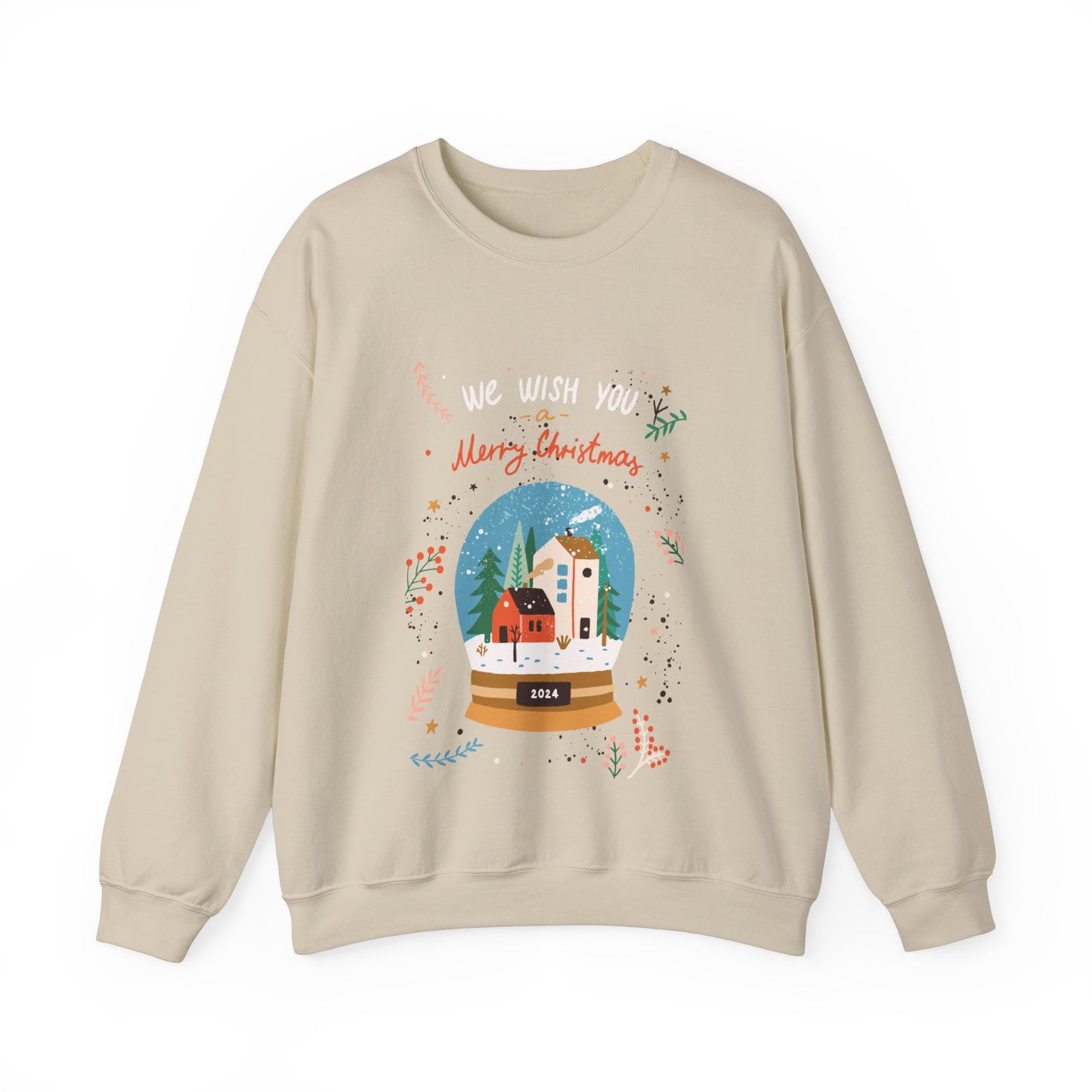 Merry Christmas Snow globe  Unisex Heavy Blend™ Crewneck Sweatshirt