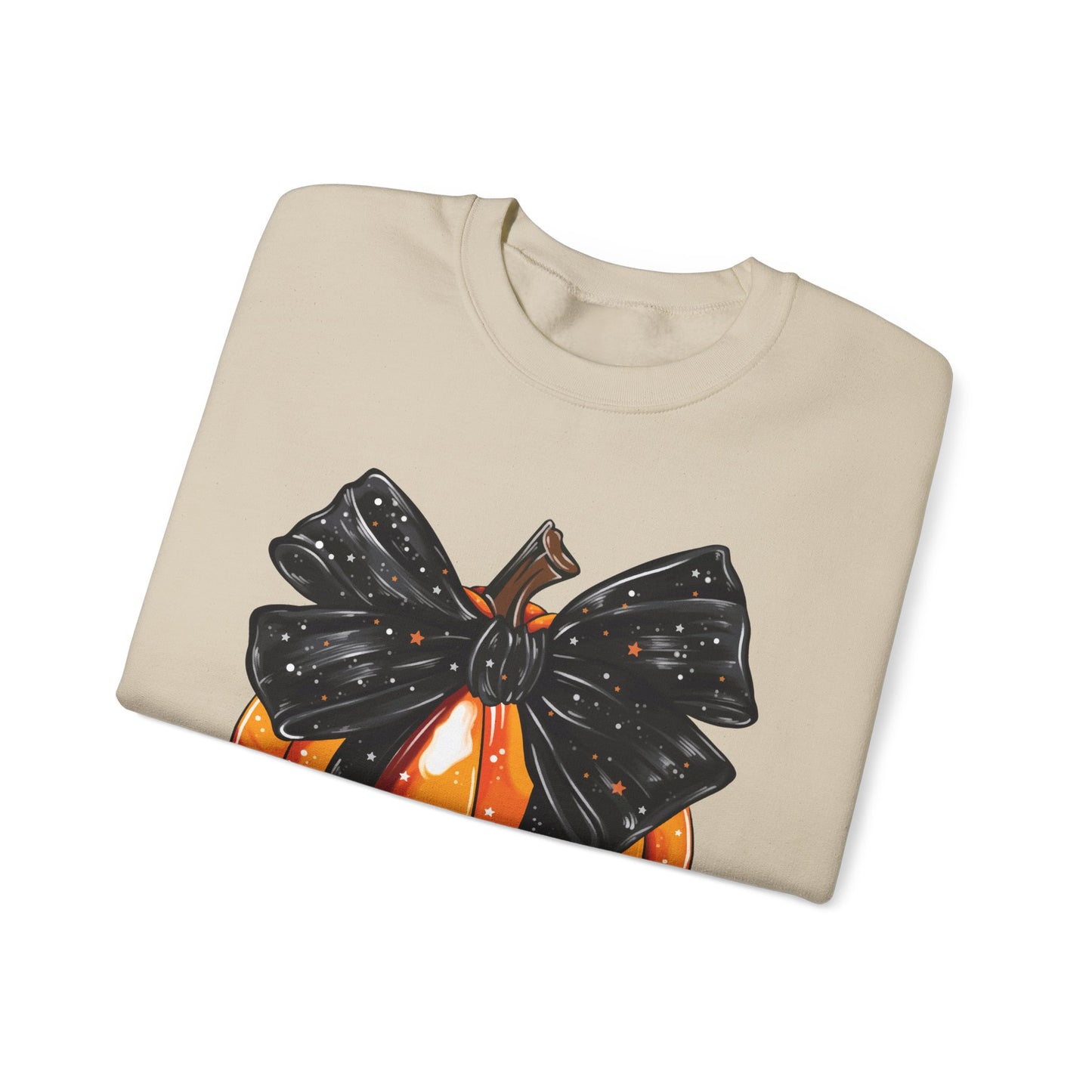 Bow Pumpkin Unisex Heavy Blend™ Crewneck Sweatshirt