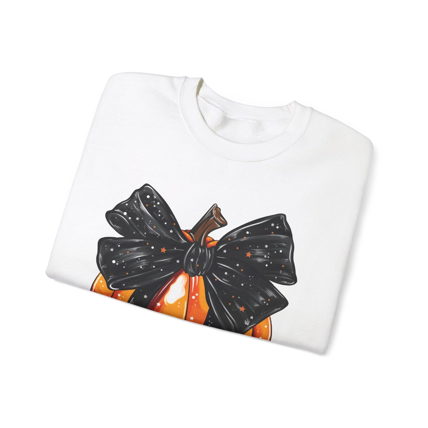 Bow Pumpkin Unisex Heavy Blend™ Crewneck Sweatshirt