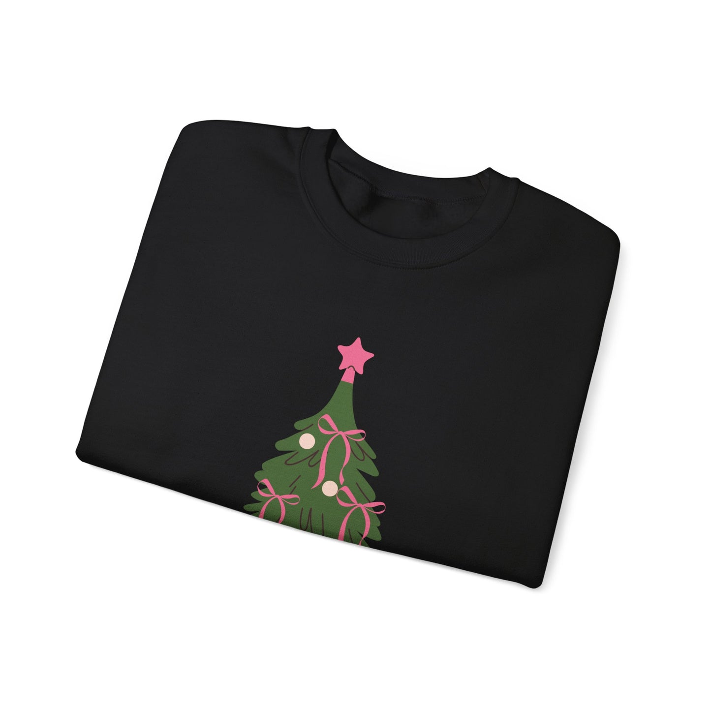 Bow Christmas Tree Unisex Heavy Blend™ Crewneck Sweatshirt