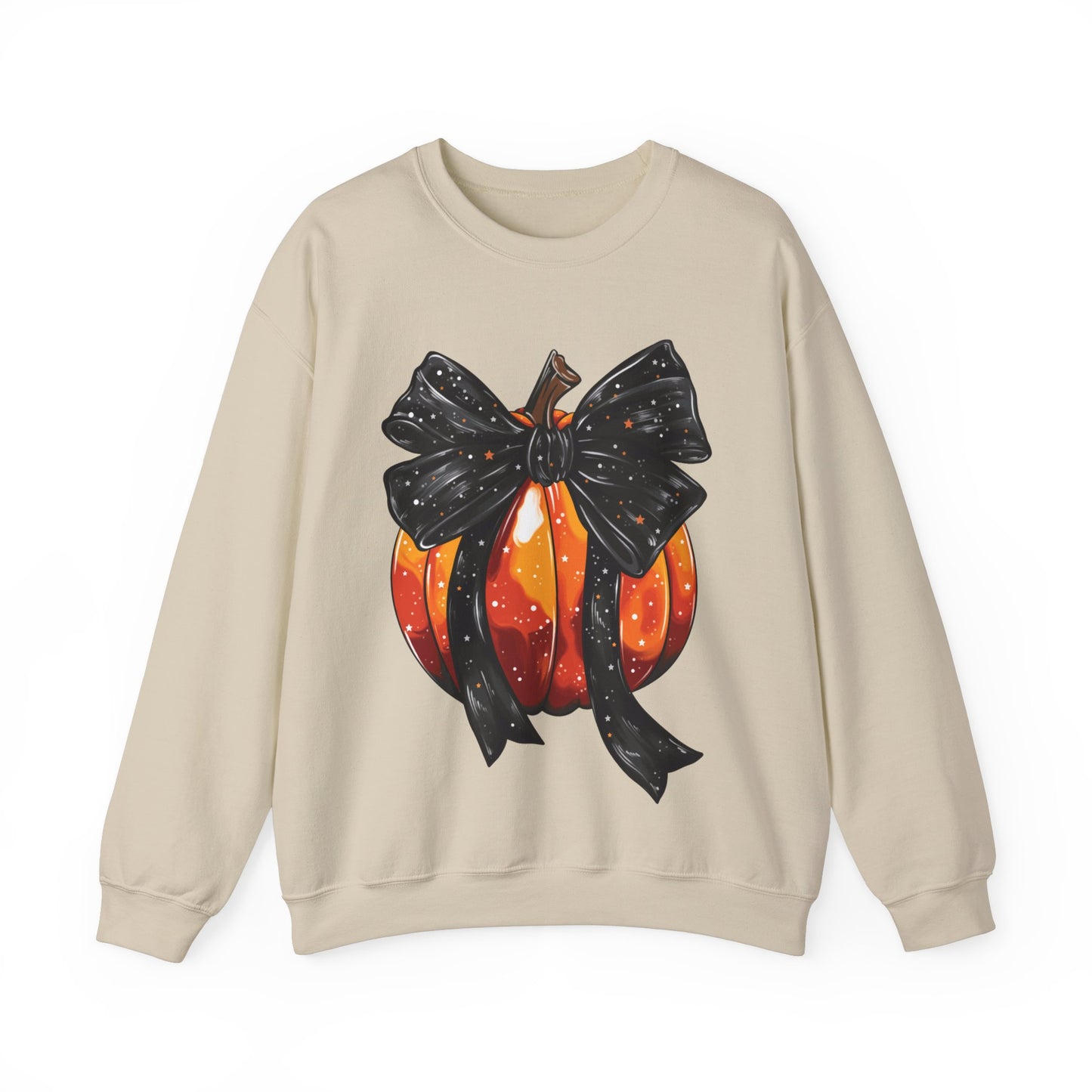 Bow Pumpkin Unisex Heavy Blend™ Crewneck Sweatshirt