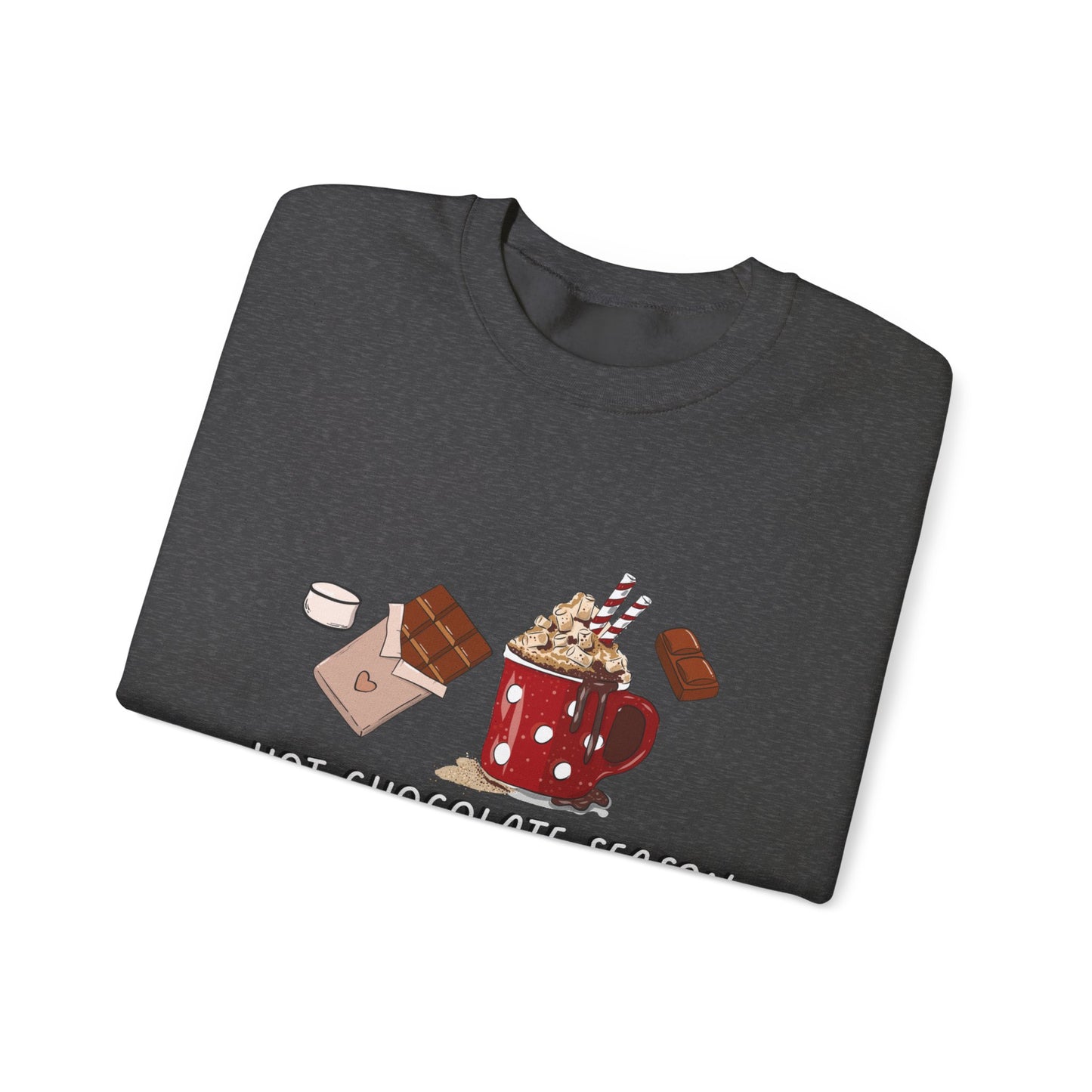 Hot Chocolate Season Unisex Heavy Blend™ Crewneck Sweatshirt