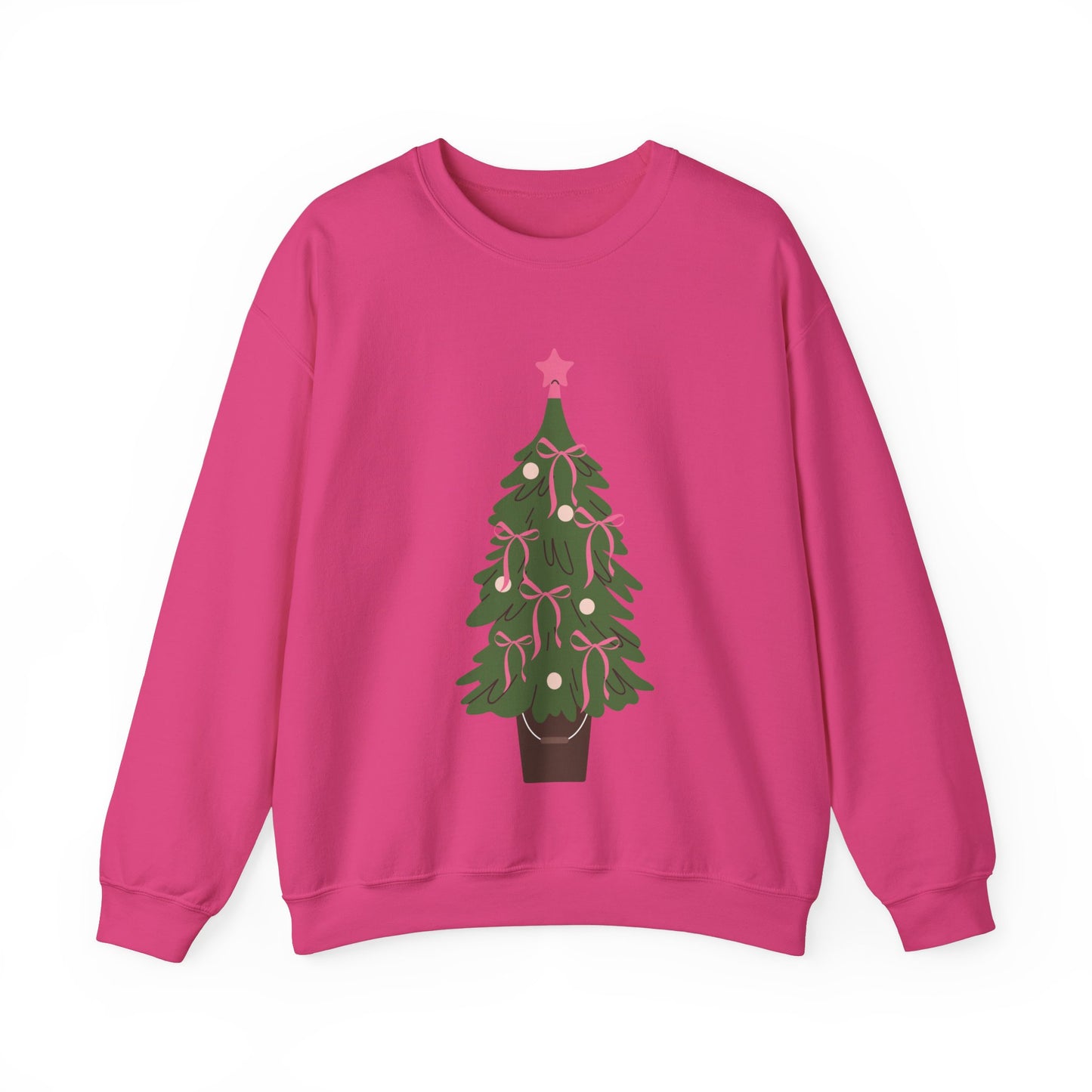 Bow Christmas Tree Unisex Heavy Blend™ Crewneck Sweatshirt