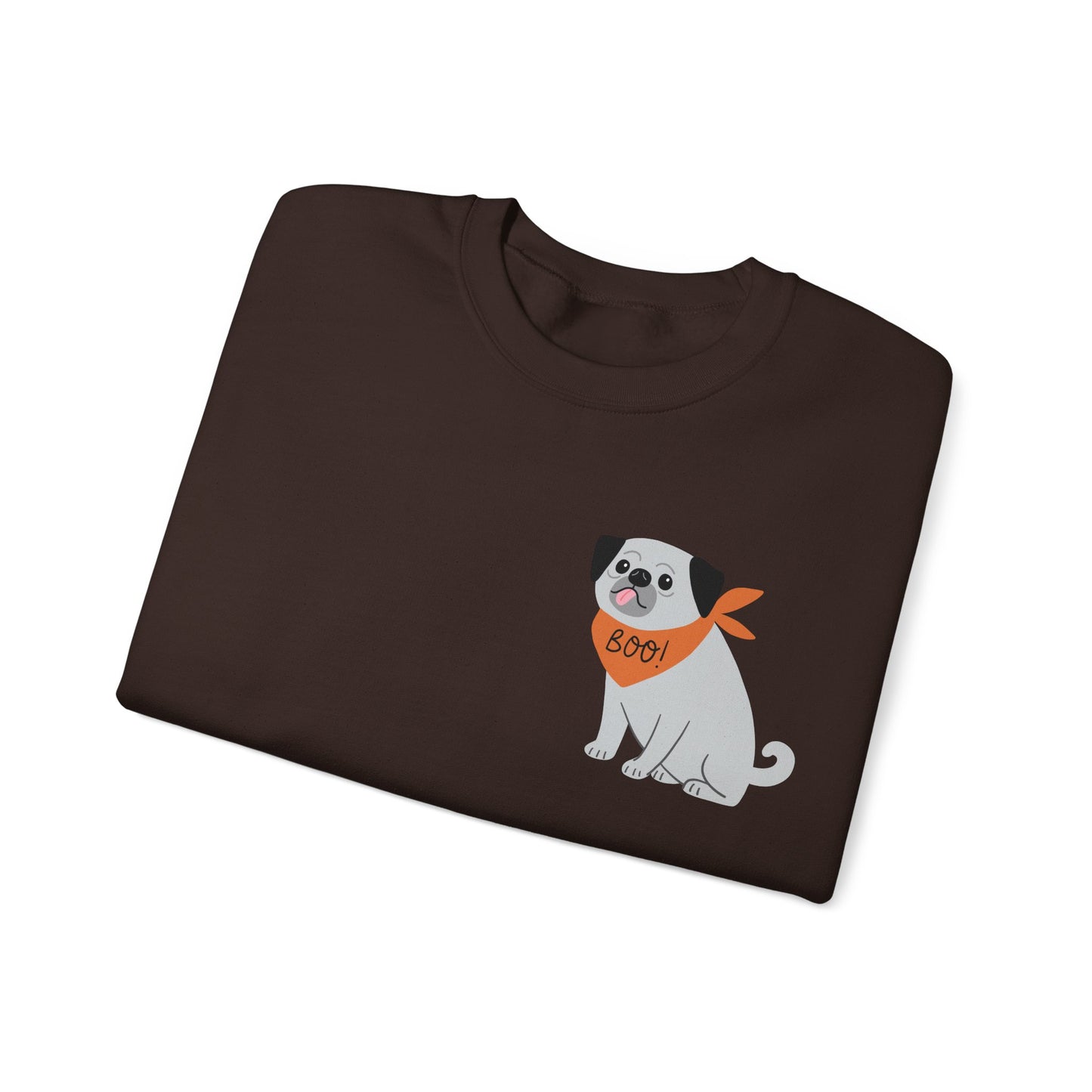 Boo Dog with bandana Unisex Heavy Blend™ Crewneck Sweatshirt