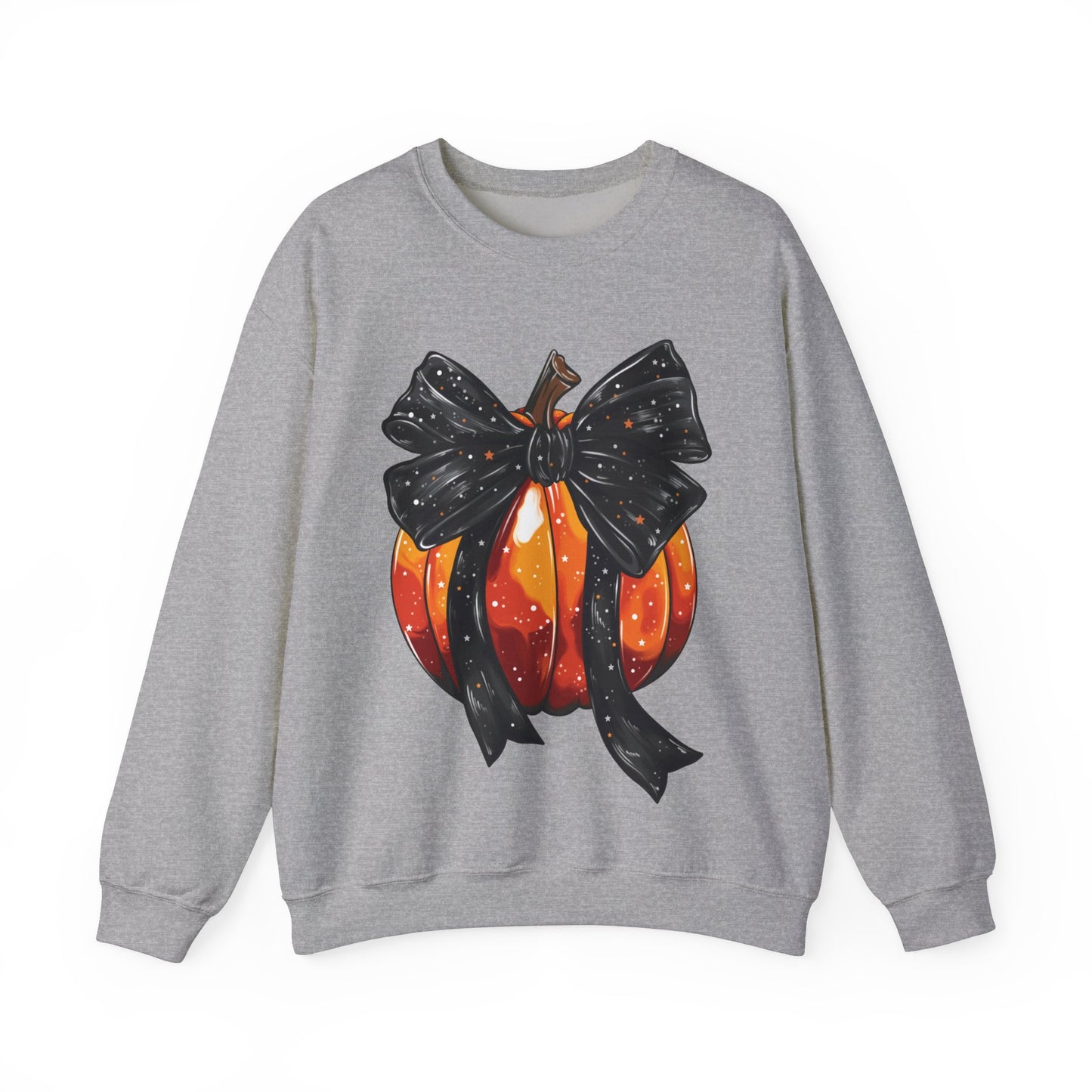 Bow Pumpkin Unisex Heavy Blend™ Crewneck Sweatshirt