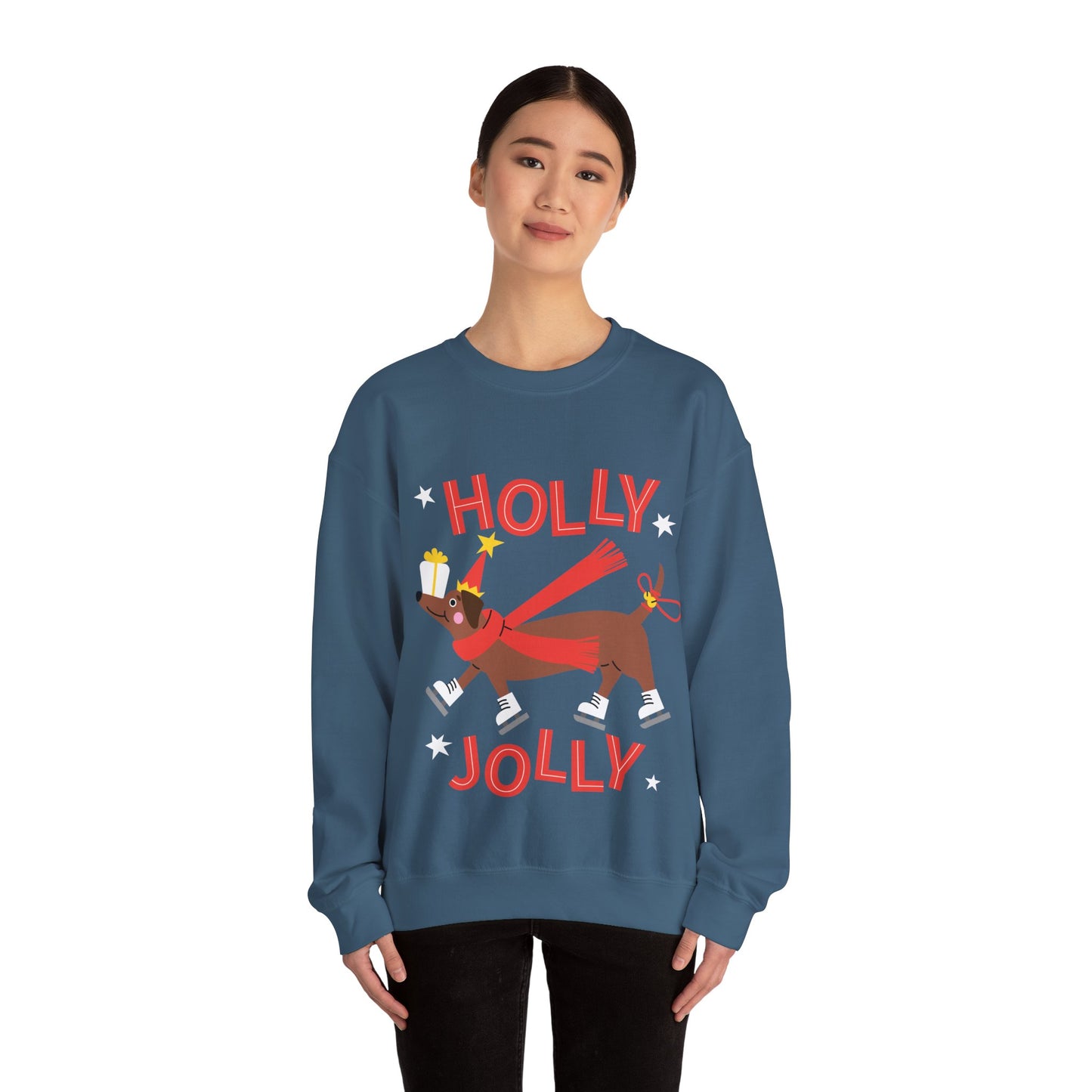 Holly Jolly Unisex Heavy Blend™ Crewneck Sweatshirt