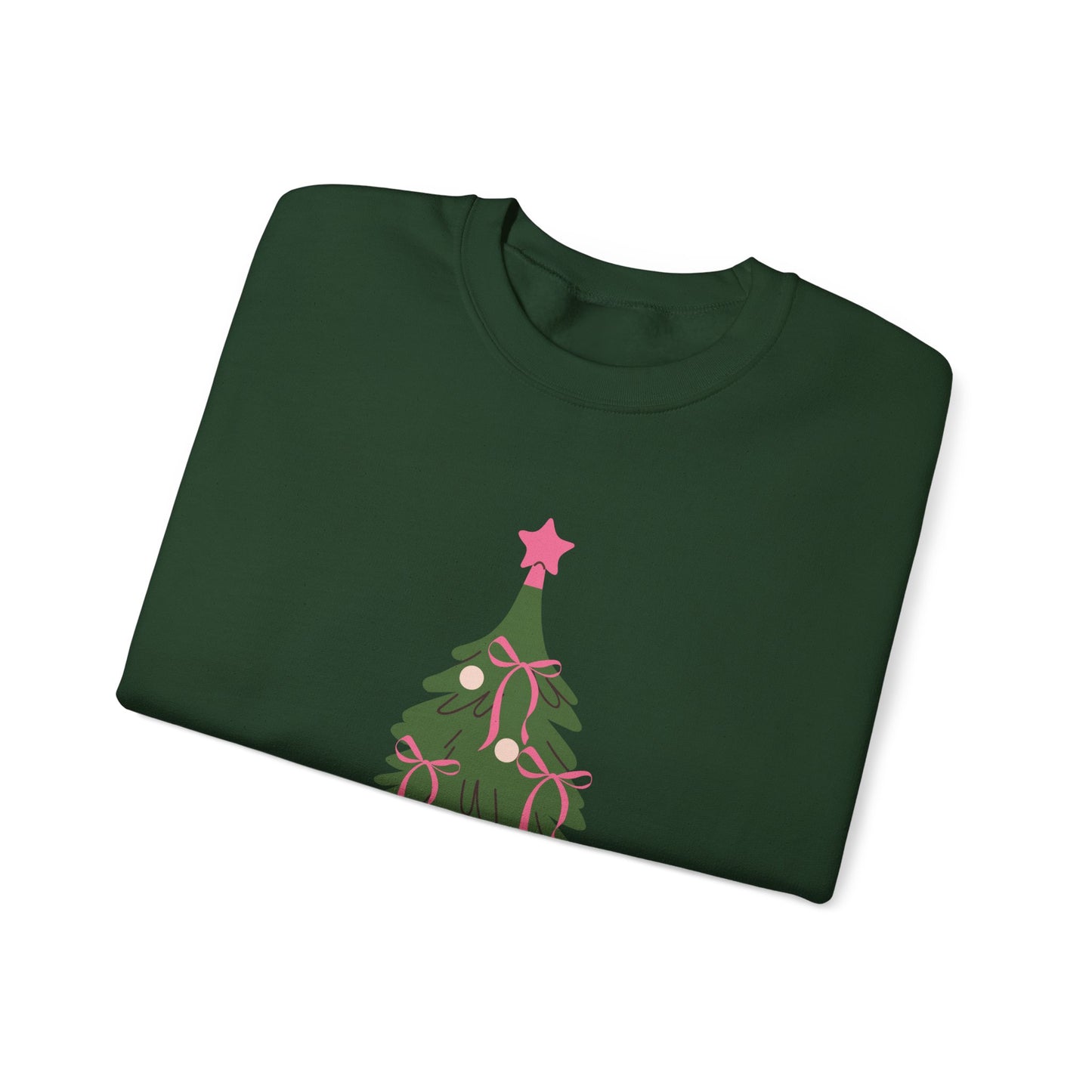 Bow Christmas Tree Unisex Heavy Blend™ Crewneck Sweatshirt