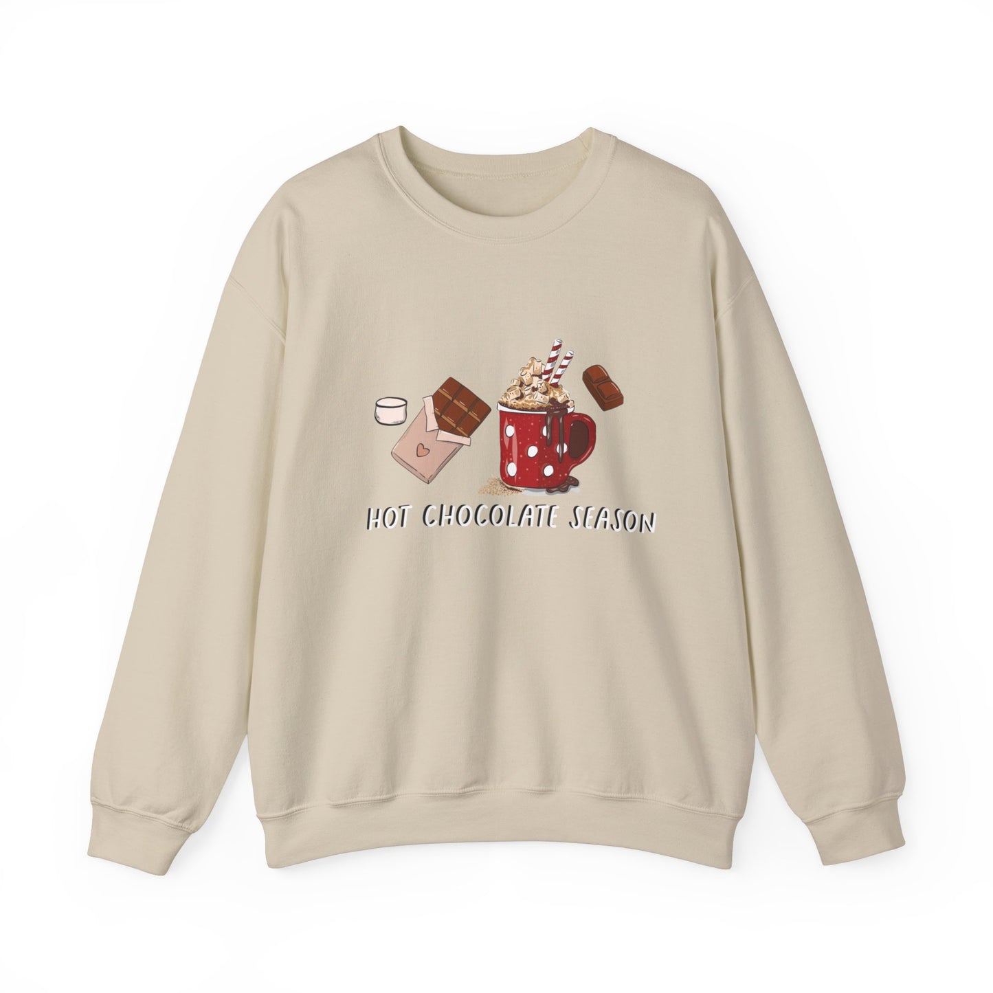 Hot Chocolate Season Unisex Heavy Blend™ Crewneck Sweatshirt