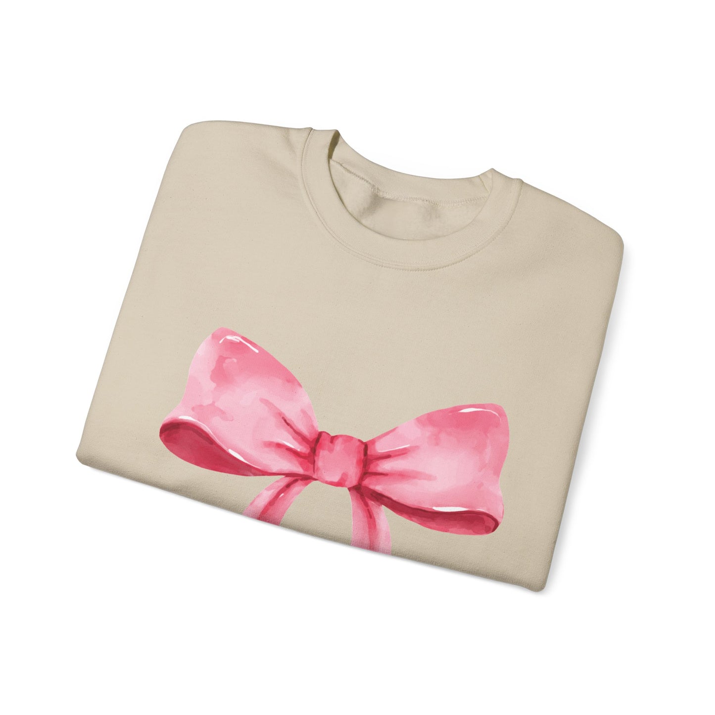 Big pink Bow Unisex Heavy Blend™ Crewneck Sweatshirt