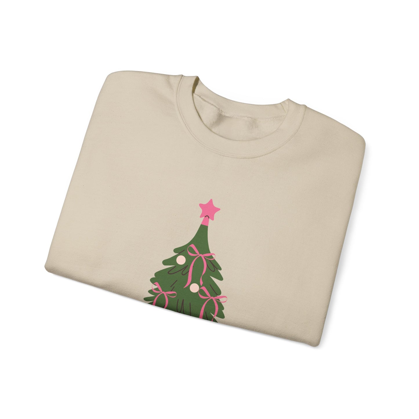 Bow Christmas Tree Unisex Heavy Blend™ Crewneck Sweatshirt