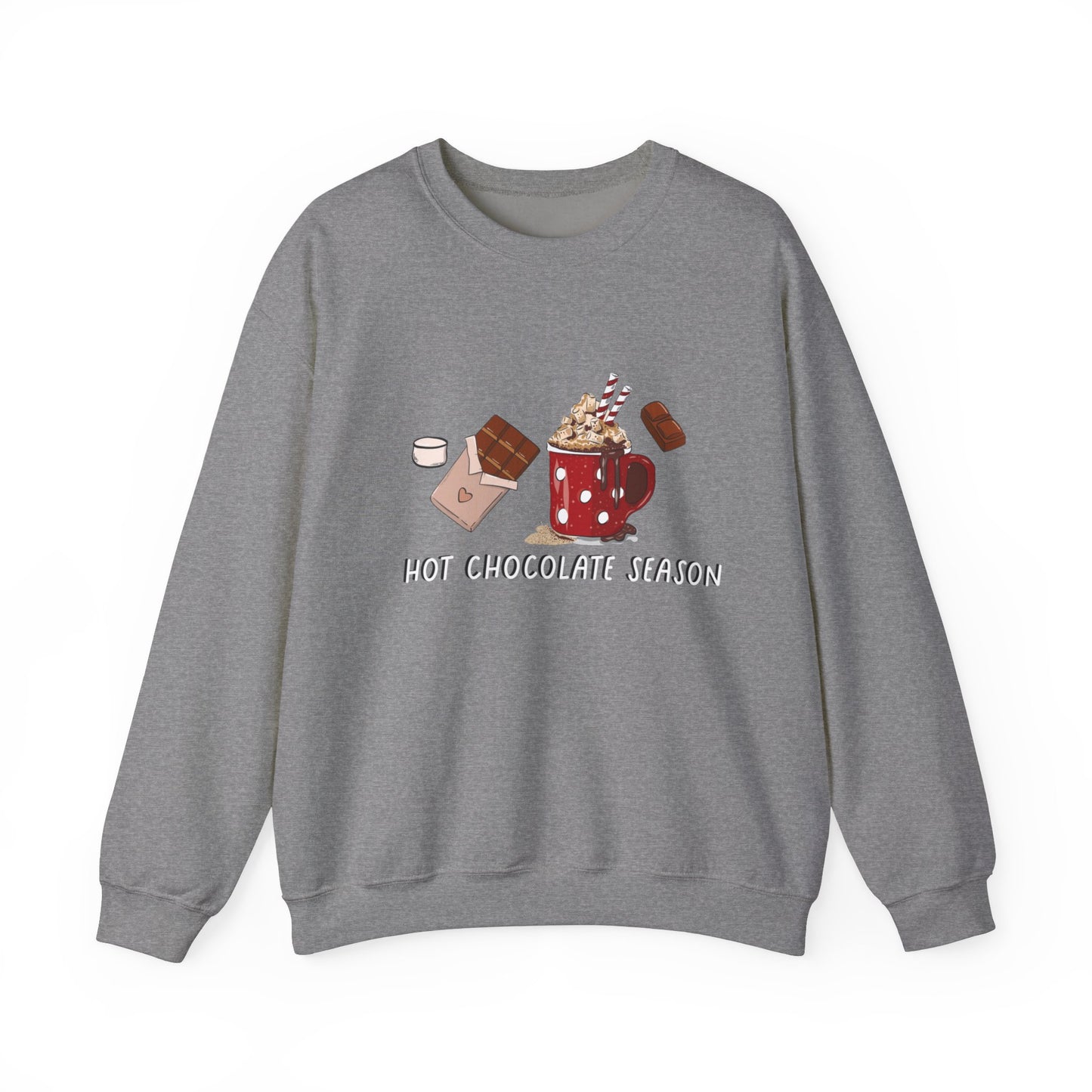 Hot Chocolate Season Unisex Heavy Blend™ Crewneck Sweatshirt