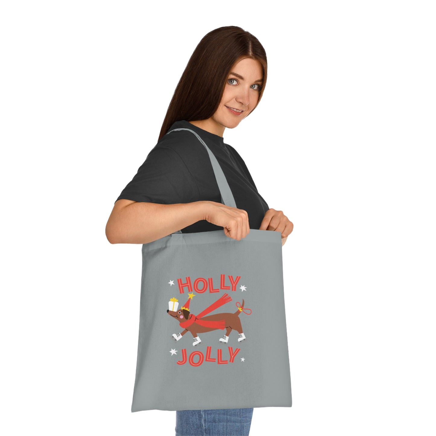 Holly Jolly Cotton Tote