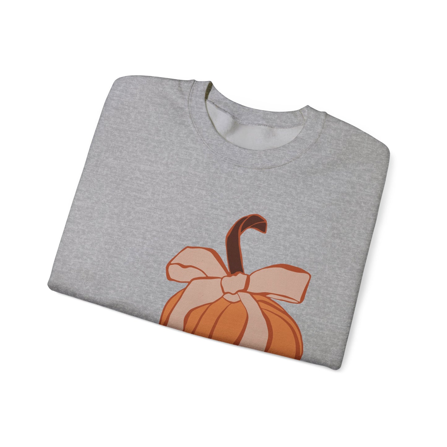 Pumpkin Bow Unisex Heavy Blend™ Crewneck Sweatshirt