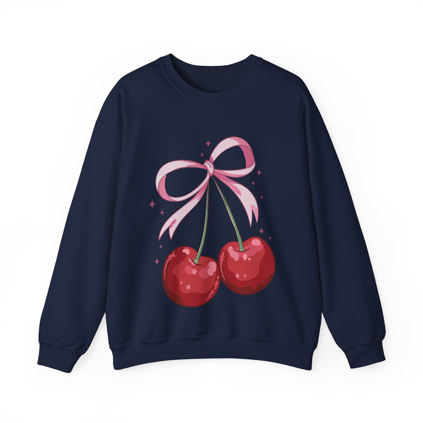 Cute Cherry Bow Unisex Heavy Blend™ Crewneck Sweatshirt