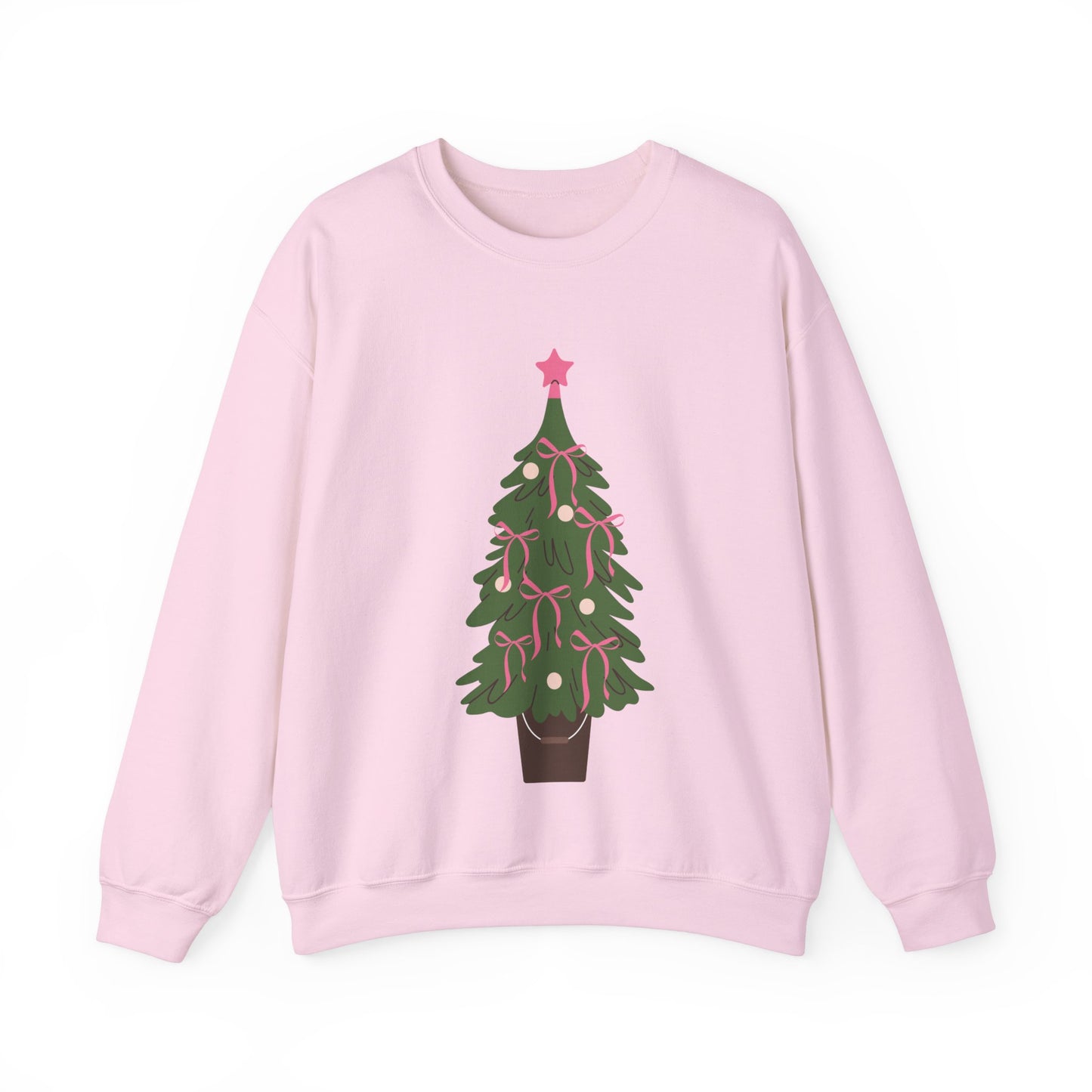 Bow Christmas Tree Unisex Heavy Blend™ Crewneck Sweatshirt