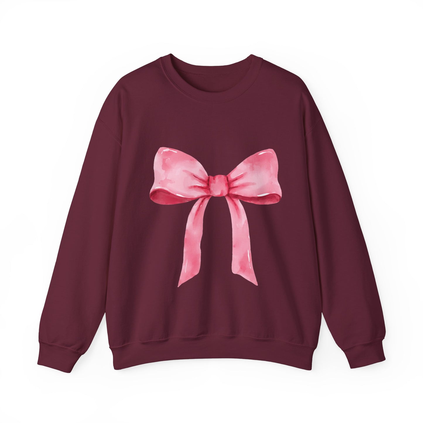 Big pink Bow Unisex Heavy Blend™ Crewneck Sweatshirt