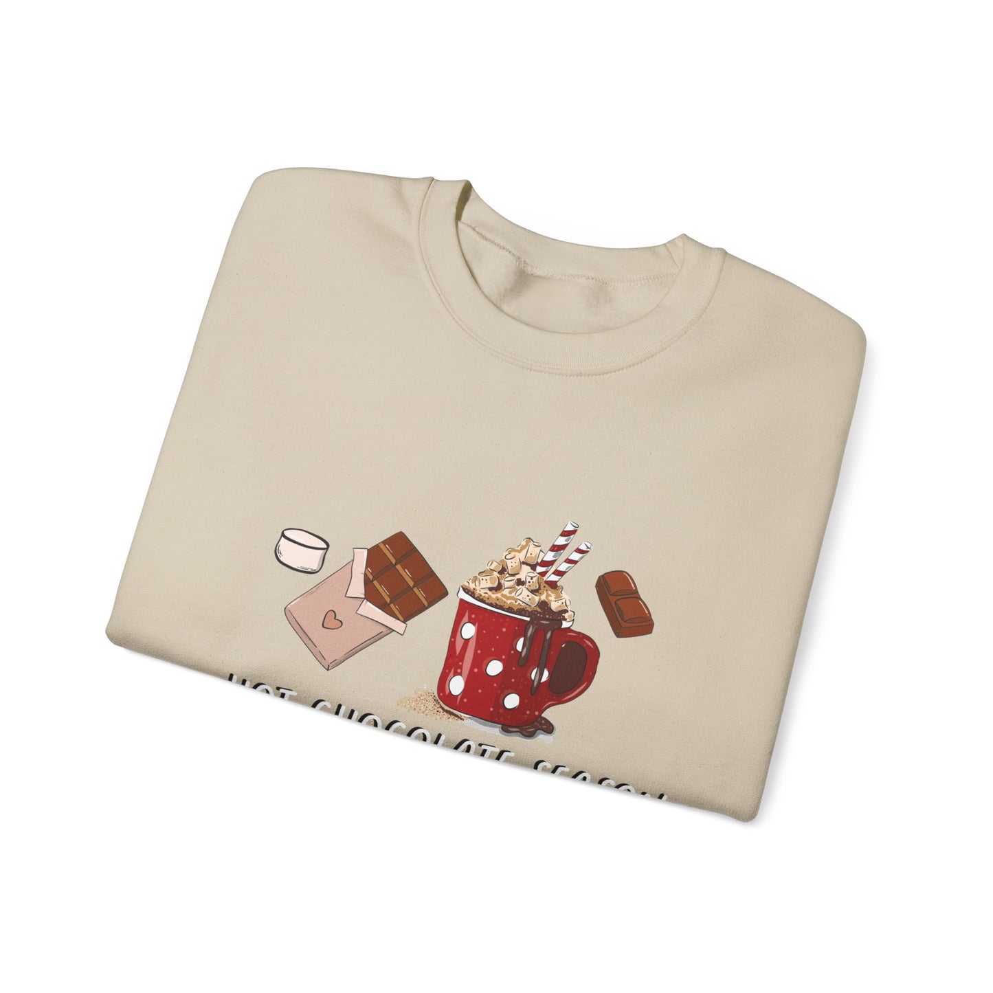 Hot Chocolate Season Unisex Heavy Blend™ Crewneck Sweatshirt