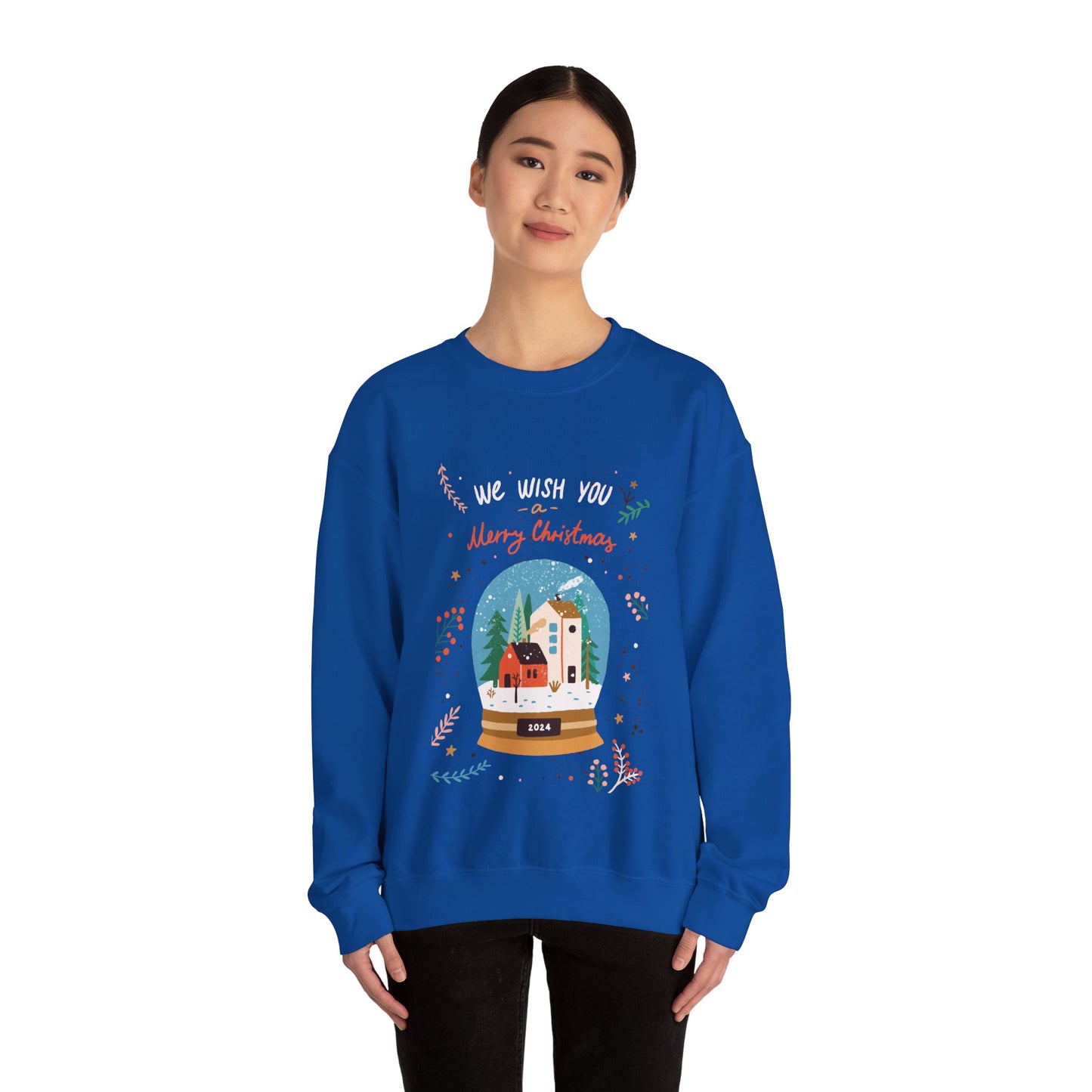 Merry Christmas Snow globe  Unisex Heavy Blend™ Crewneck Sweatshirt