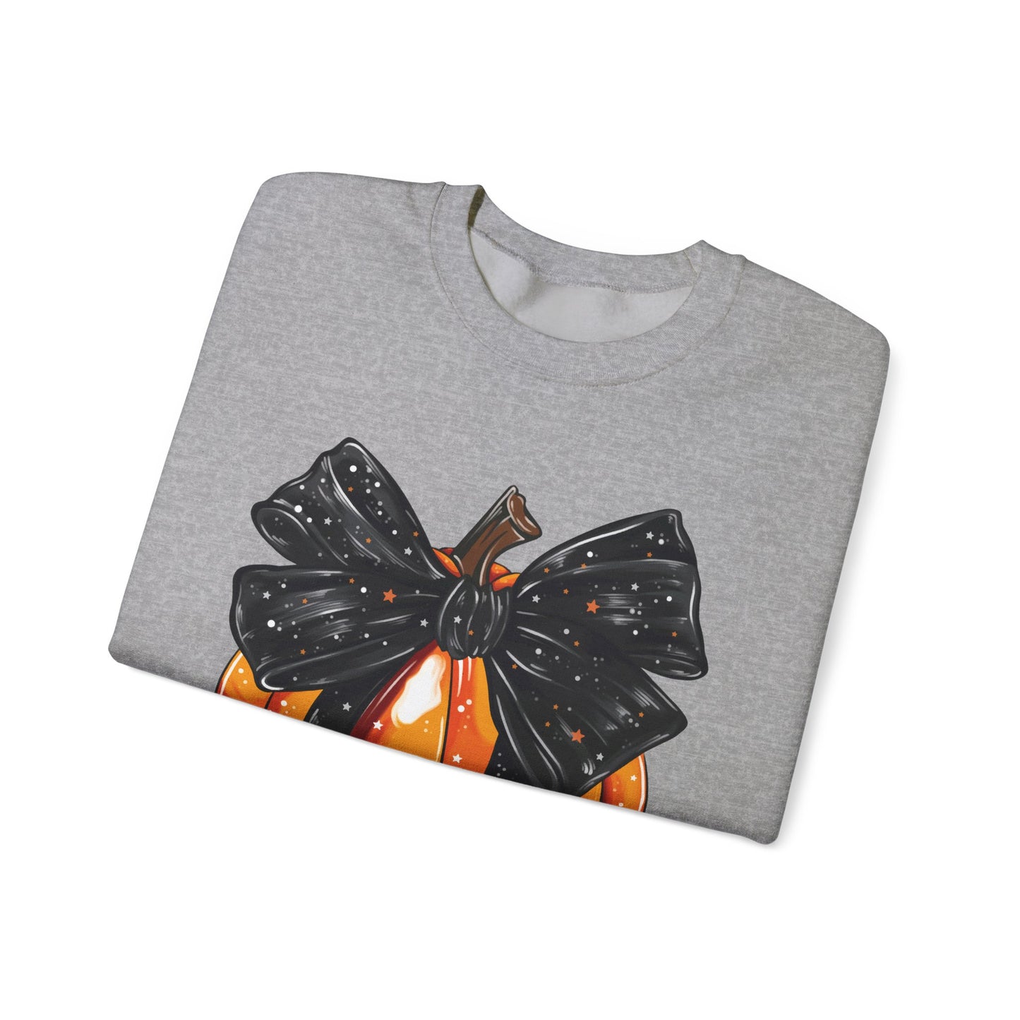 Bow Pumpkin Unisex Heavy Blend™ Crewneck Sweatshirt