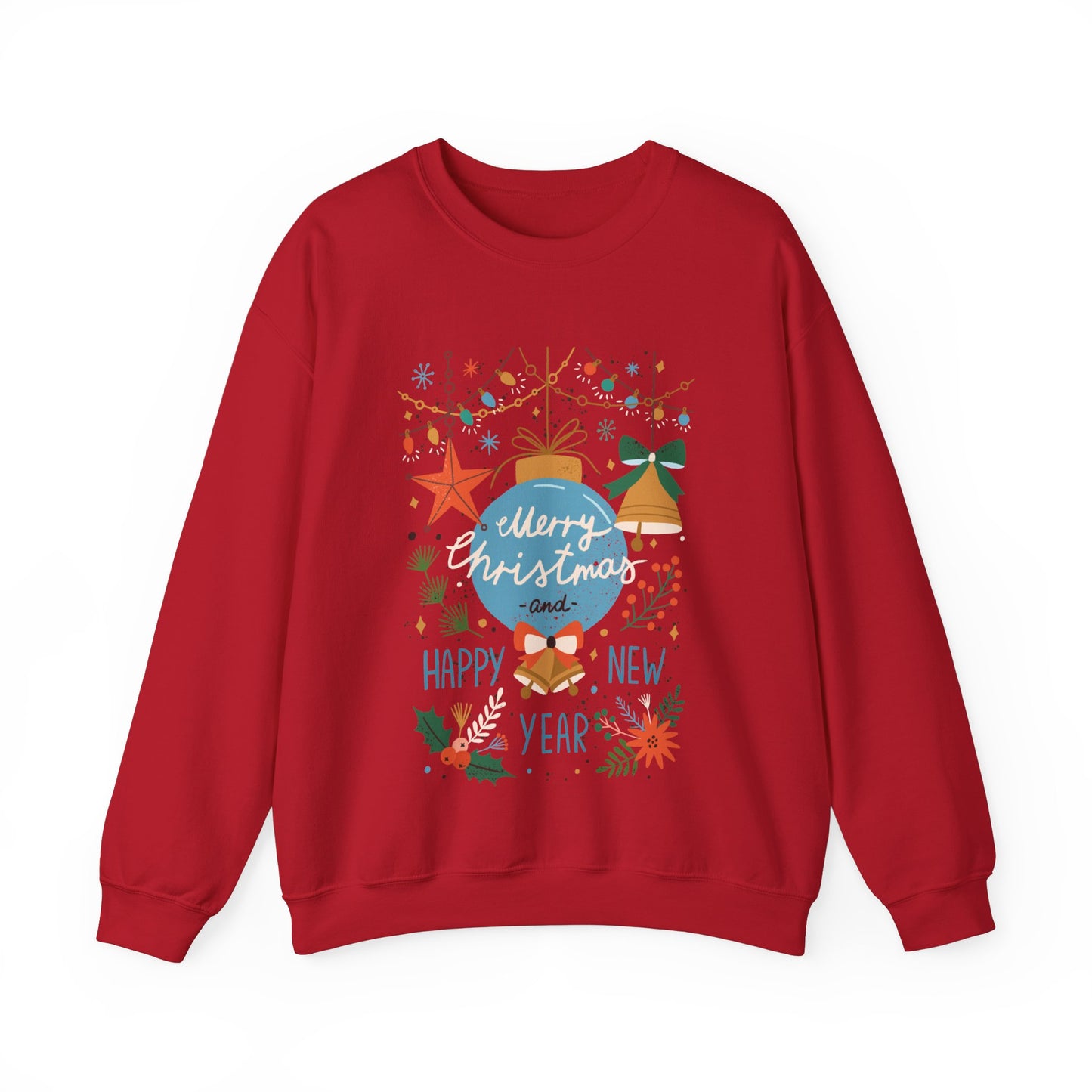 Merry Christmas & happy new year  Unisex Heavy Blend™ Crewneck Sweatshirt