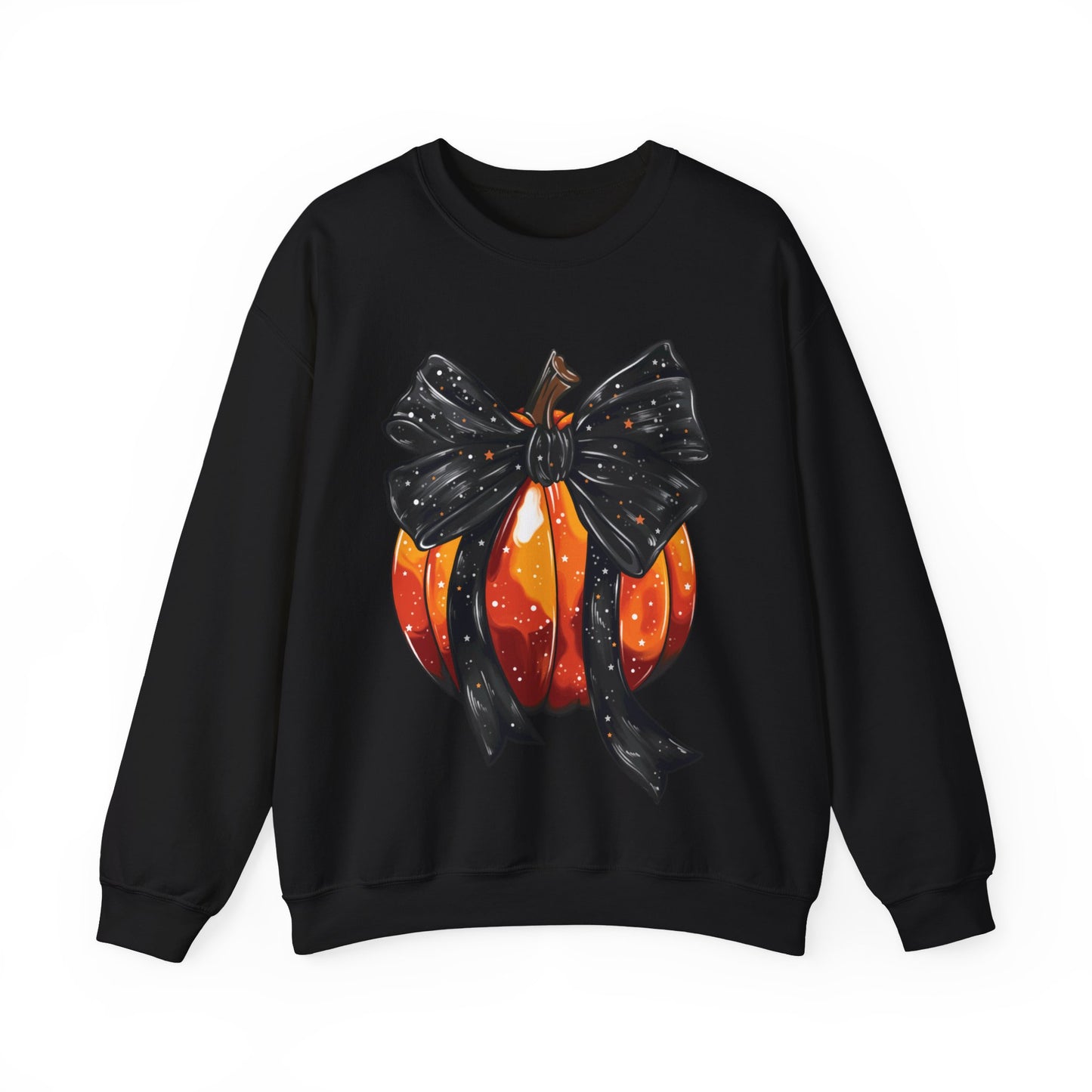 Bow Pumpkin Unisex Heavy Blend™ Crewneck Sweatshirt