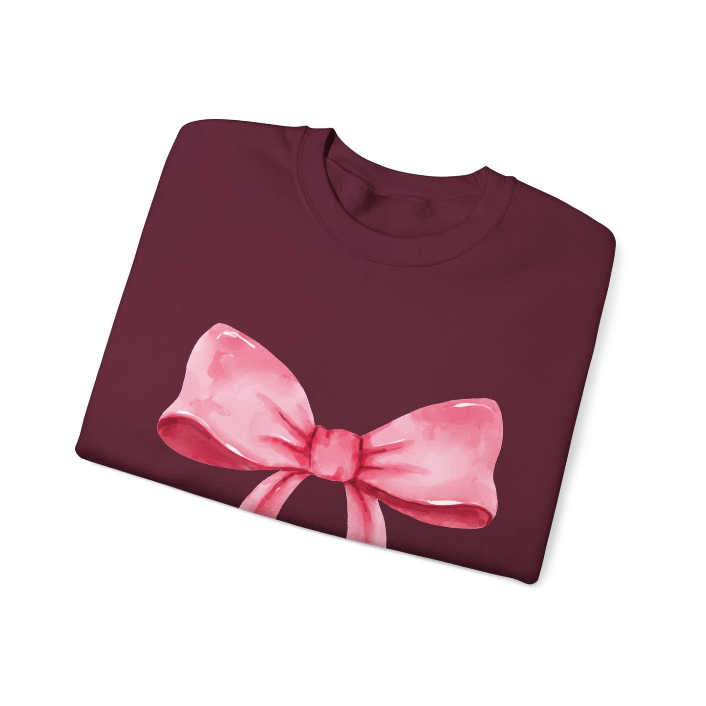 Big pink Bow Unisex Heavy Blend™ Crewneck Sweatshirt