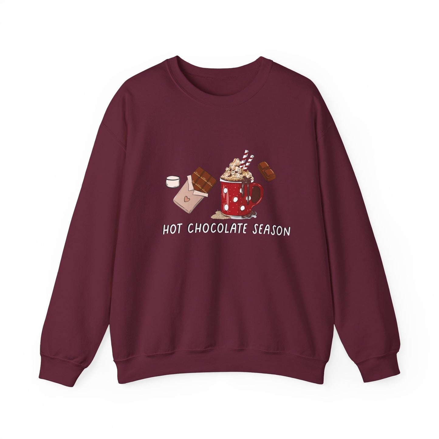 Hot Chocolate Season Unisex Heavy Blend™ Crewneck Sweatshirt