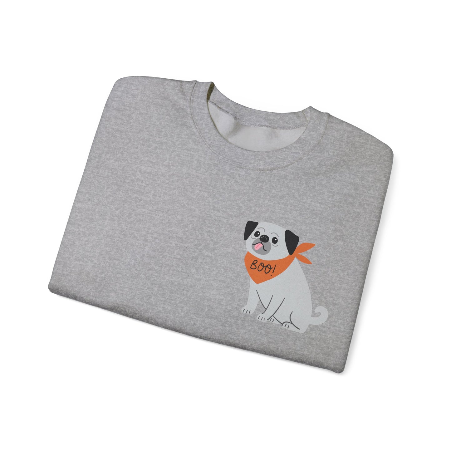 Boo Dog with bandana Unisex Heavy Blend™ Crewneck Sweatshirt