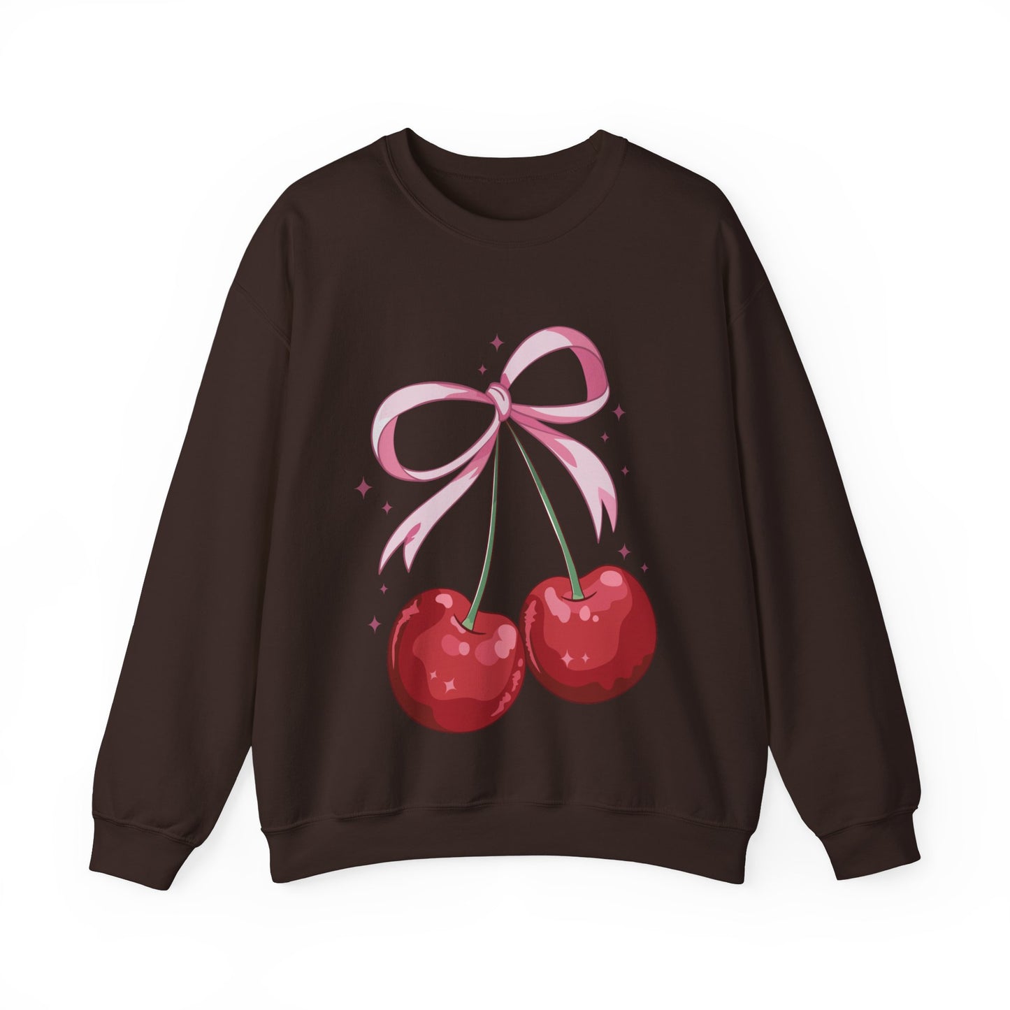 Cute Cherry Bow Unisex Heavy Blend™ Crewneck Sweatshirt