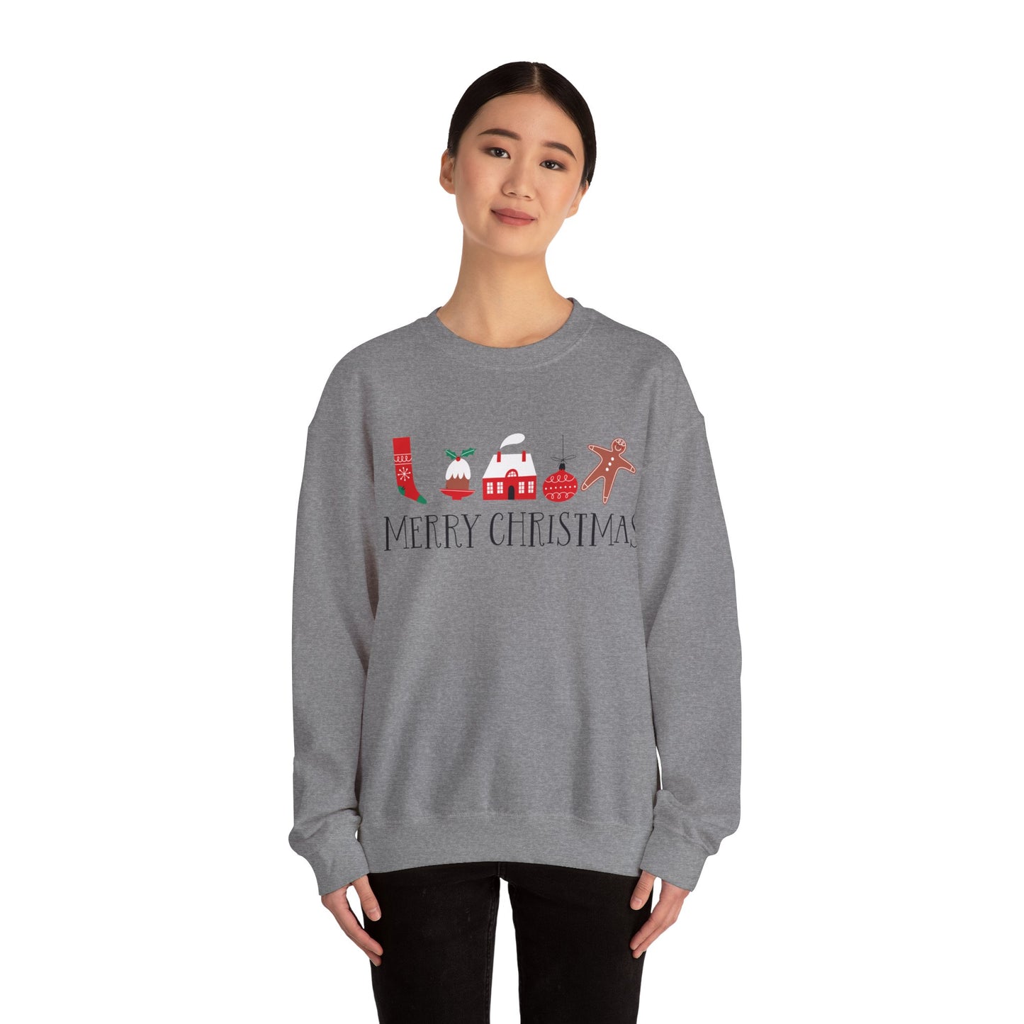 Merry Christmas Unisex Heavy Blend™ Crewneck Sweatshirt