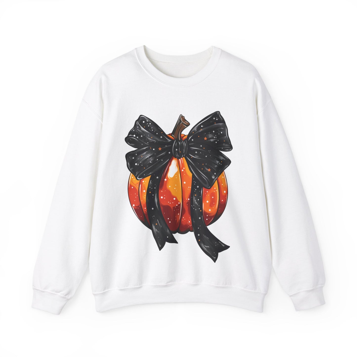 Bow Pumpkin Unisex Heavy Blend™ Crewneck Sweatshirt