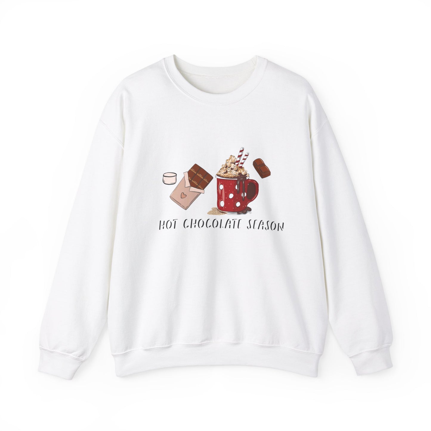 Hot Chocolate Season Unisex Heavy Blend™ Crewneck Sweatshirt