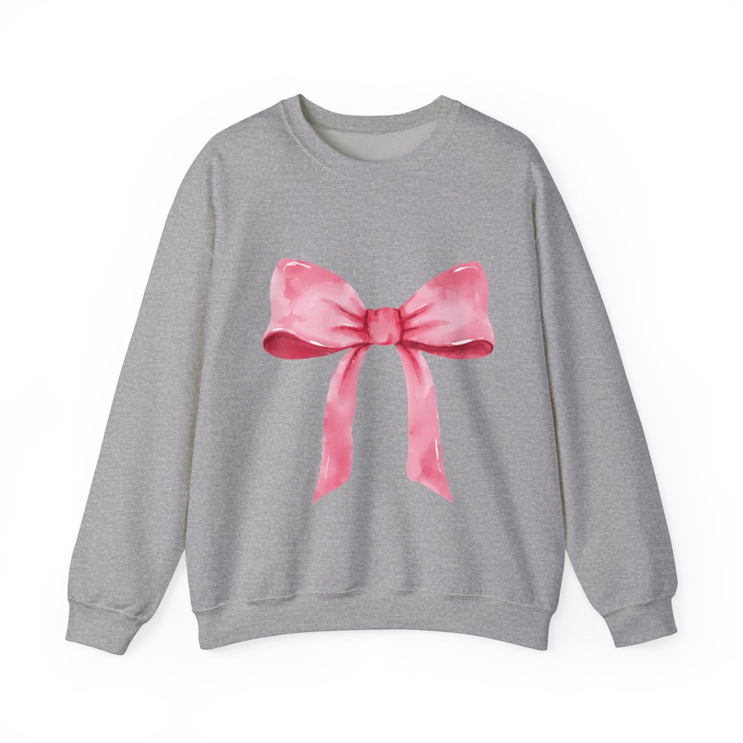 Big pink Bow Unisex Heavy Blend™ Crewneck Sweatshirt