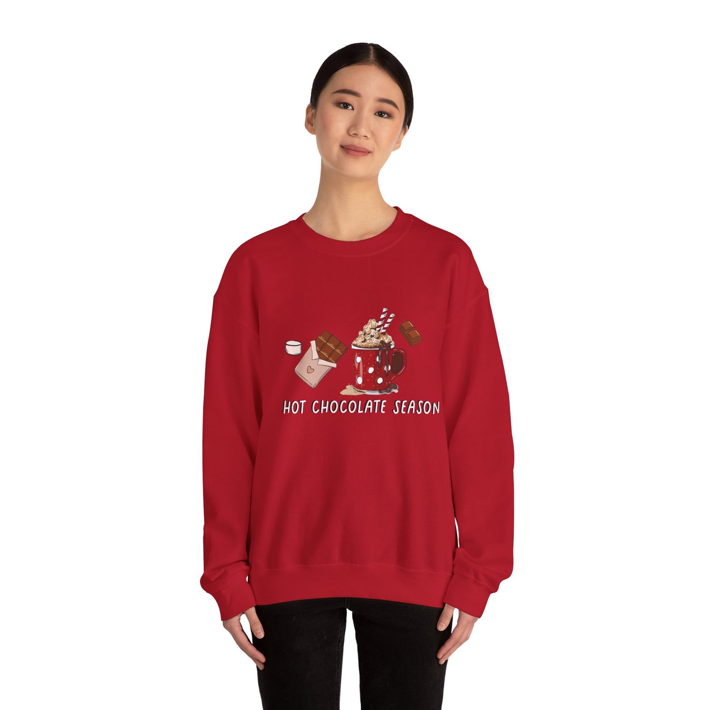 Hot Chocolate Season Unisex Heavy Blend™ Crewneck Sweatshirt