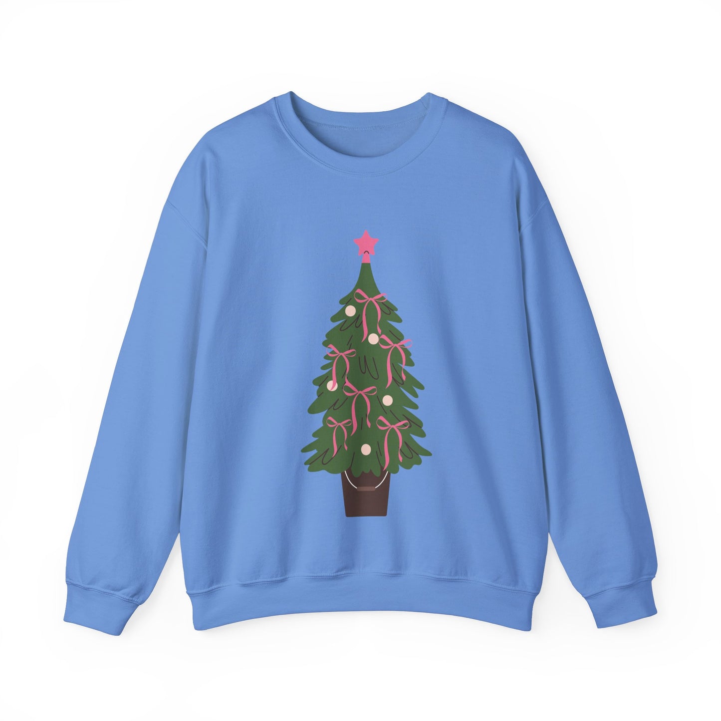 Bow Christmas Tree Unisex Heavy Blend™ Crewneck Sweatshirt