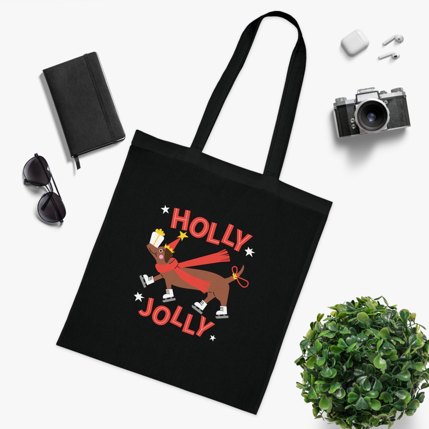 Holly Jolly Cotton Tote