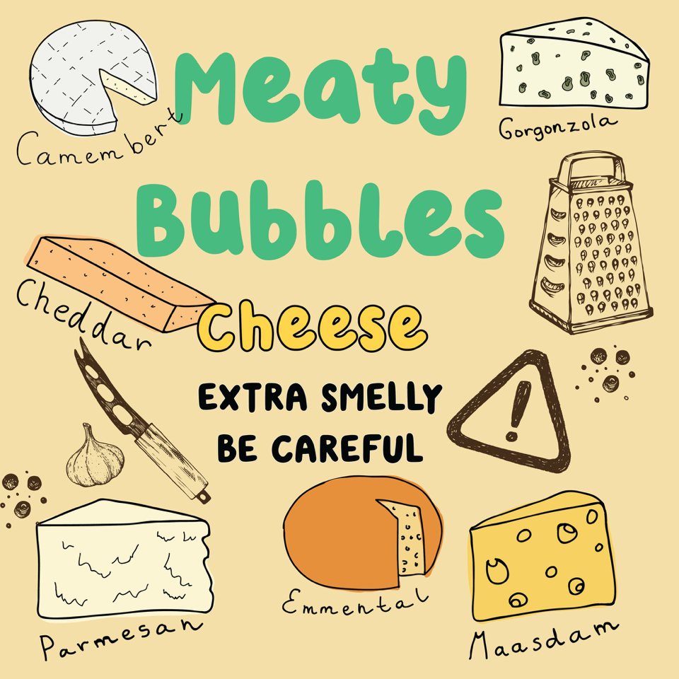 Cheese bubbles